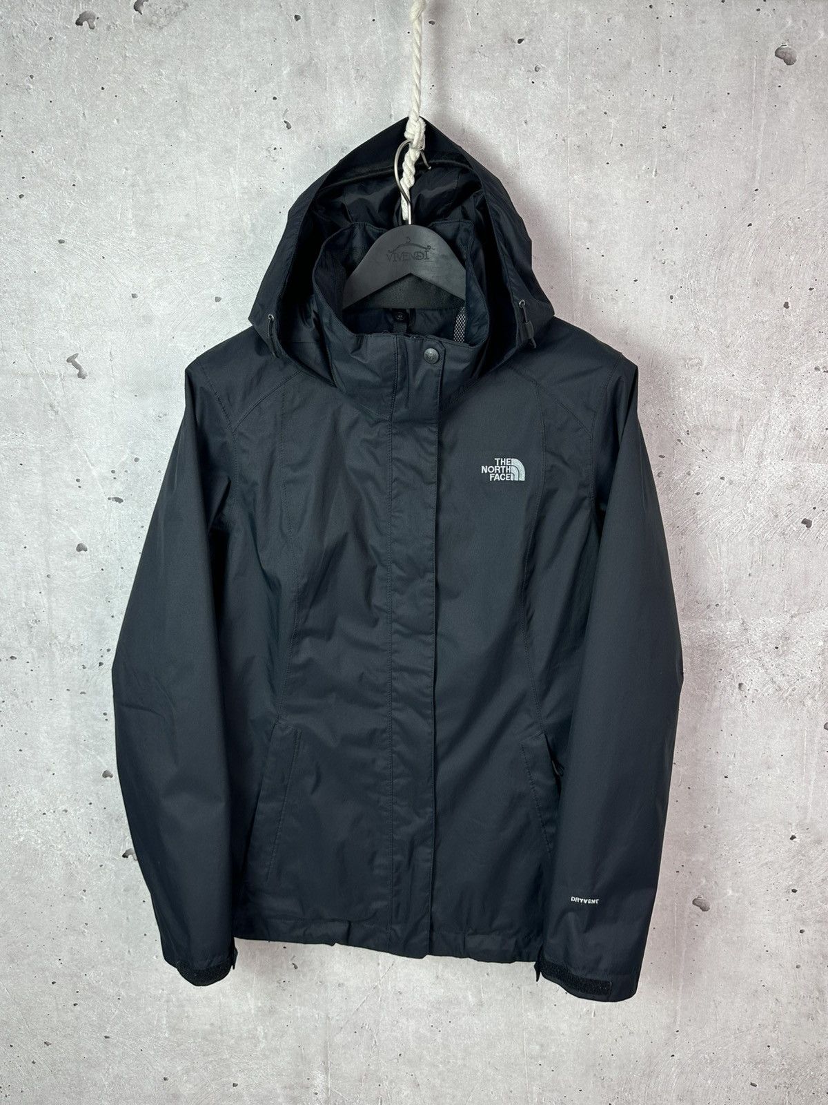 The North Face The North Face Dryvent Black Nylon Women’s Hooded Jacket Size L / US 10 / IT 46 - 1 Thumbnail