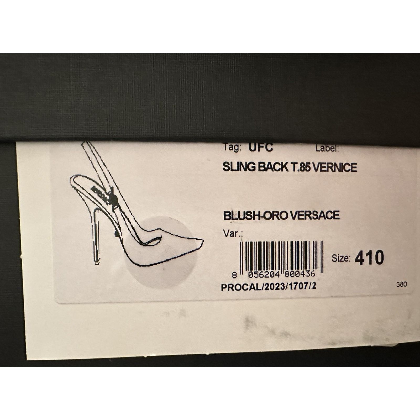 Versace Versace Sling Back Leather Pump Shoes Blush 11 US 1012428 Size US 11 / IT 41 - 11 Thumbnail