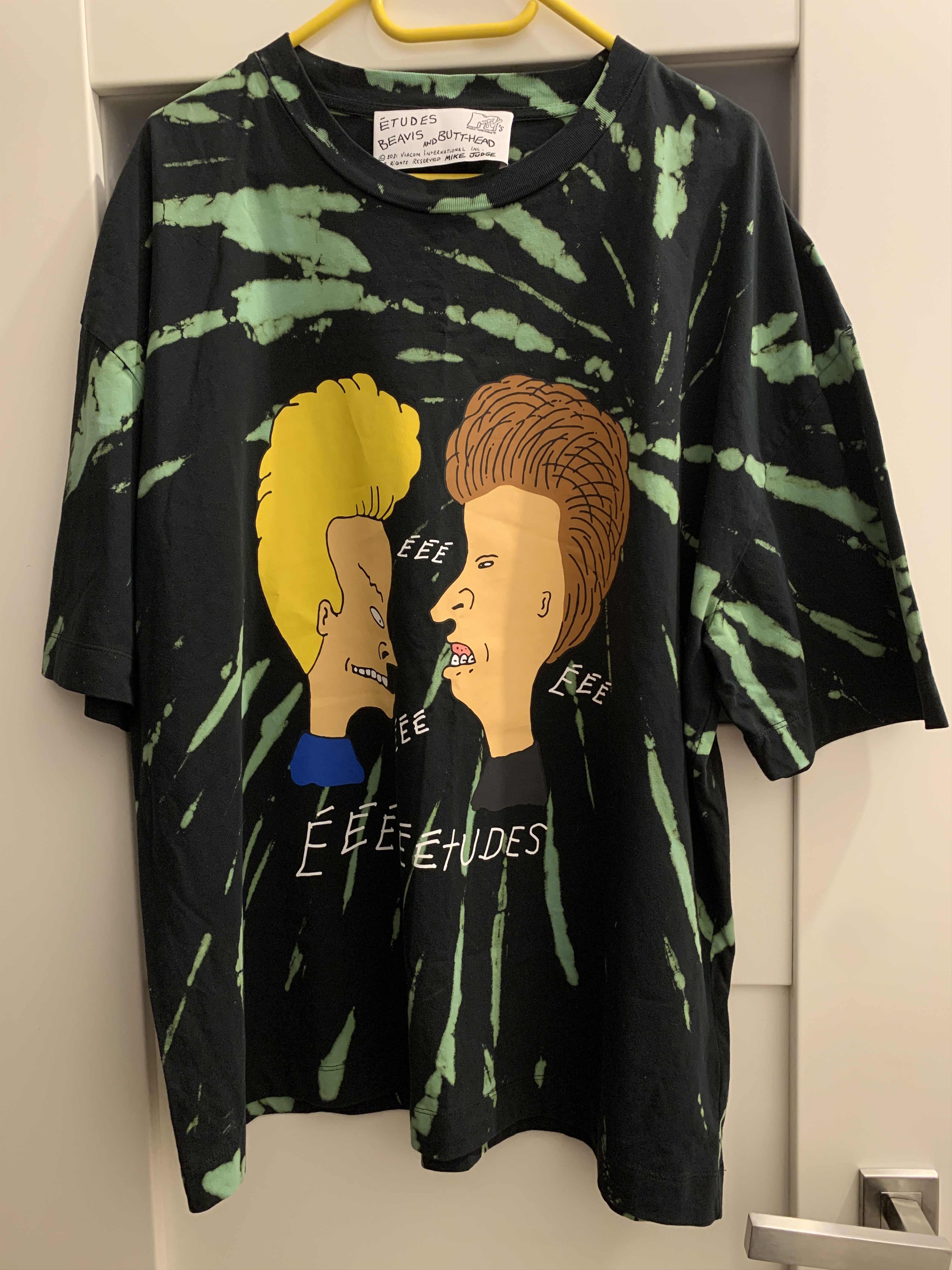 image of Etudes Beavis And Butthead T Shirt in Black, Men's (Size Large)
