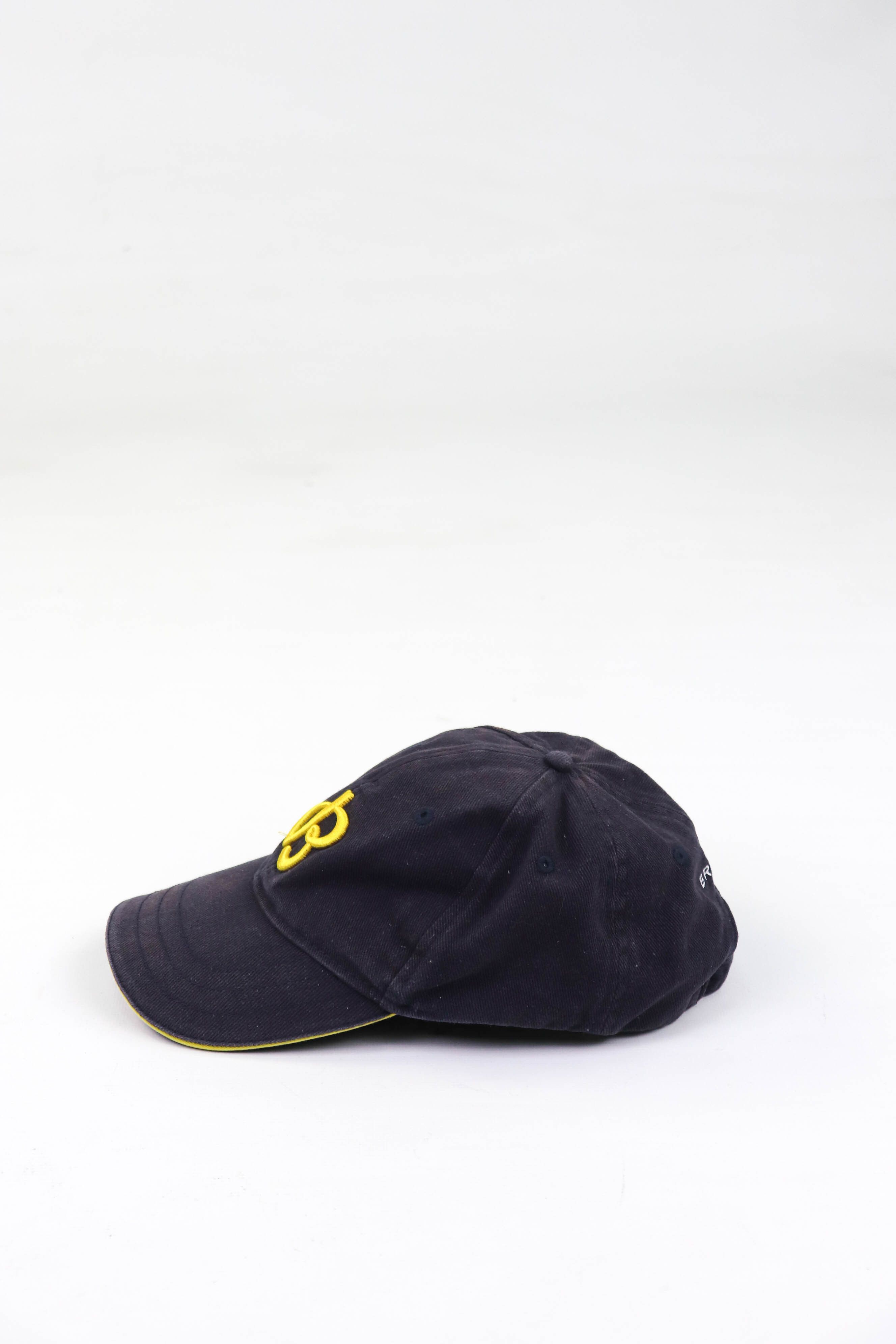 Breitling Breitling 00s Vintage Big Logo Sun Faded Navy Blue Cap Size ONE SIZE - 3 Thumbnail