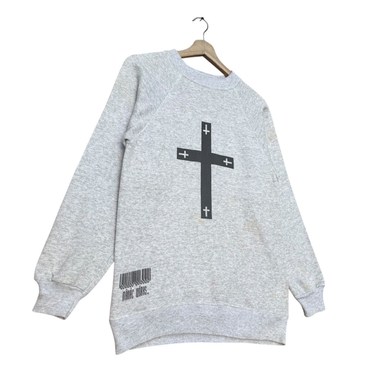 Japanese Brand × Le Grande Bleu (L.G.B.) × Vintage Vintage 90s Maniac Works Sweatshirt Size US S / EU 44-46 / 1 - 2 Thumbnail