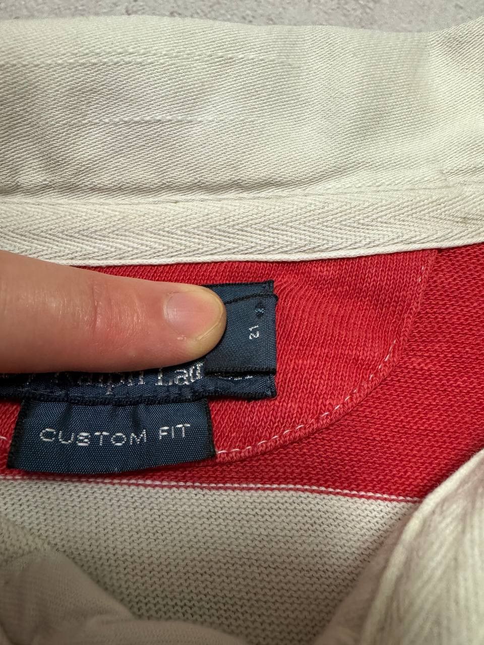 Vintage Vintage Polo Ralph Lauren Rugby Striped Sweatshirt Y2K 90s Size US XL / EU 56 / 4 - 7 Thumbnail