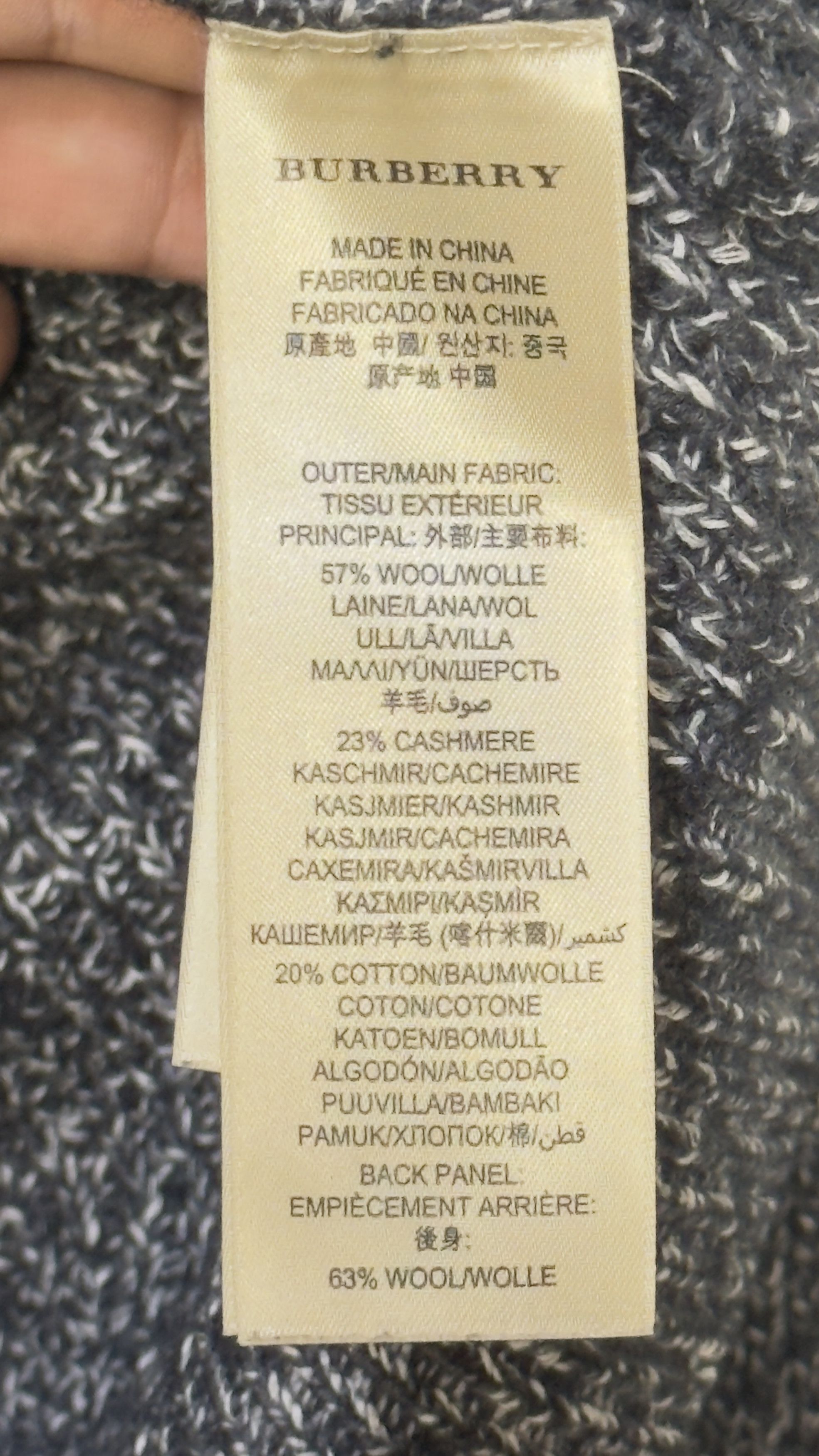 Burberry Knitted Burberry Brit cardigan wool cashmere cotton size S Size US S / EU 44-46 / 1 - 12 Thumbnail