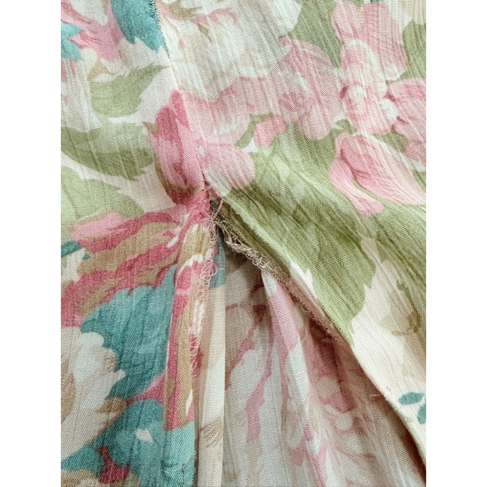 Other Vintage Floral Midi Dress bold print high neck mock Size S / US 4 / IT 40 - 9 Thumbnail