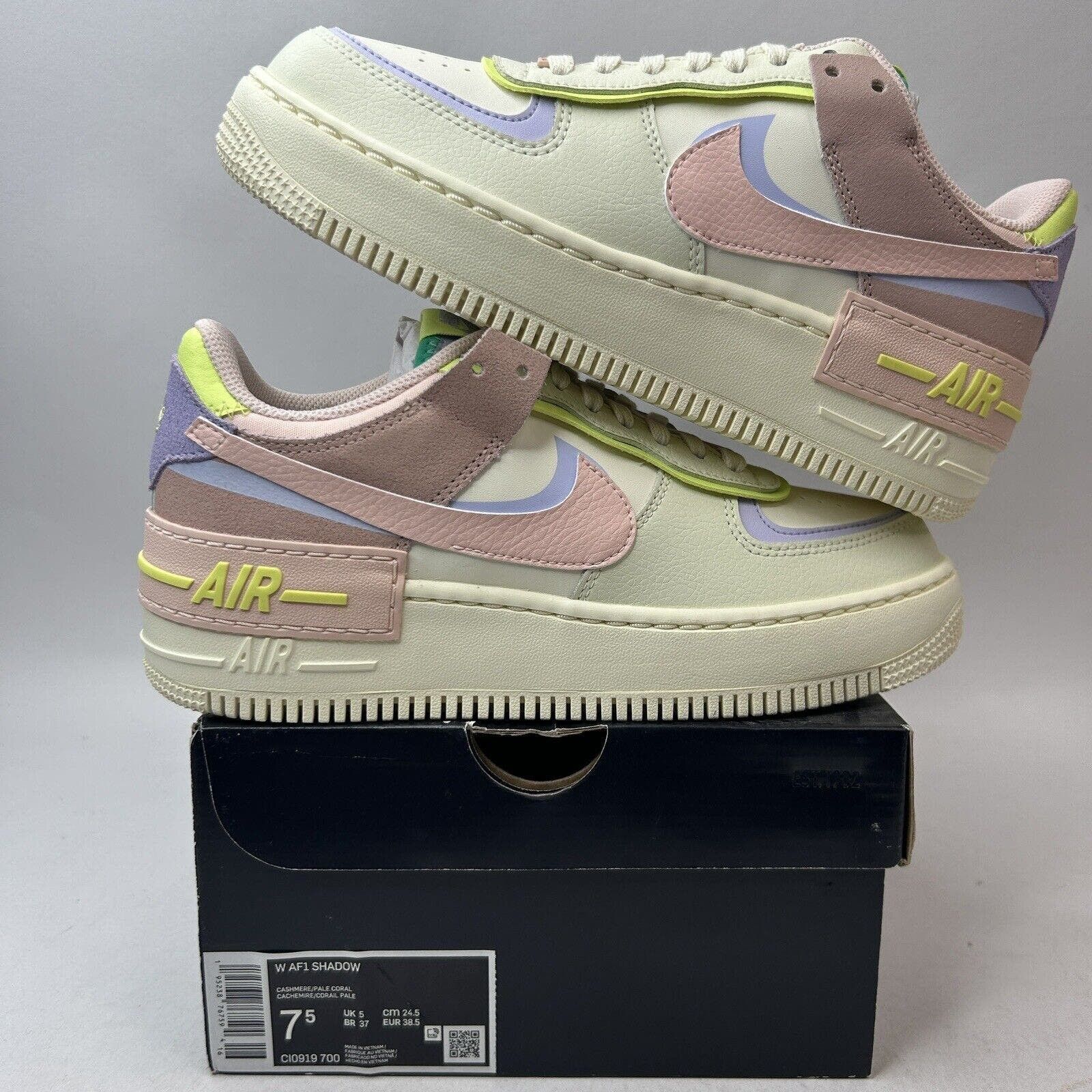 Pale Coral Af1 Cashmere Casual Shoes Women's Air Force Shadow