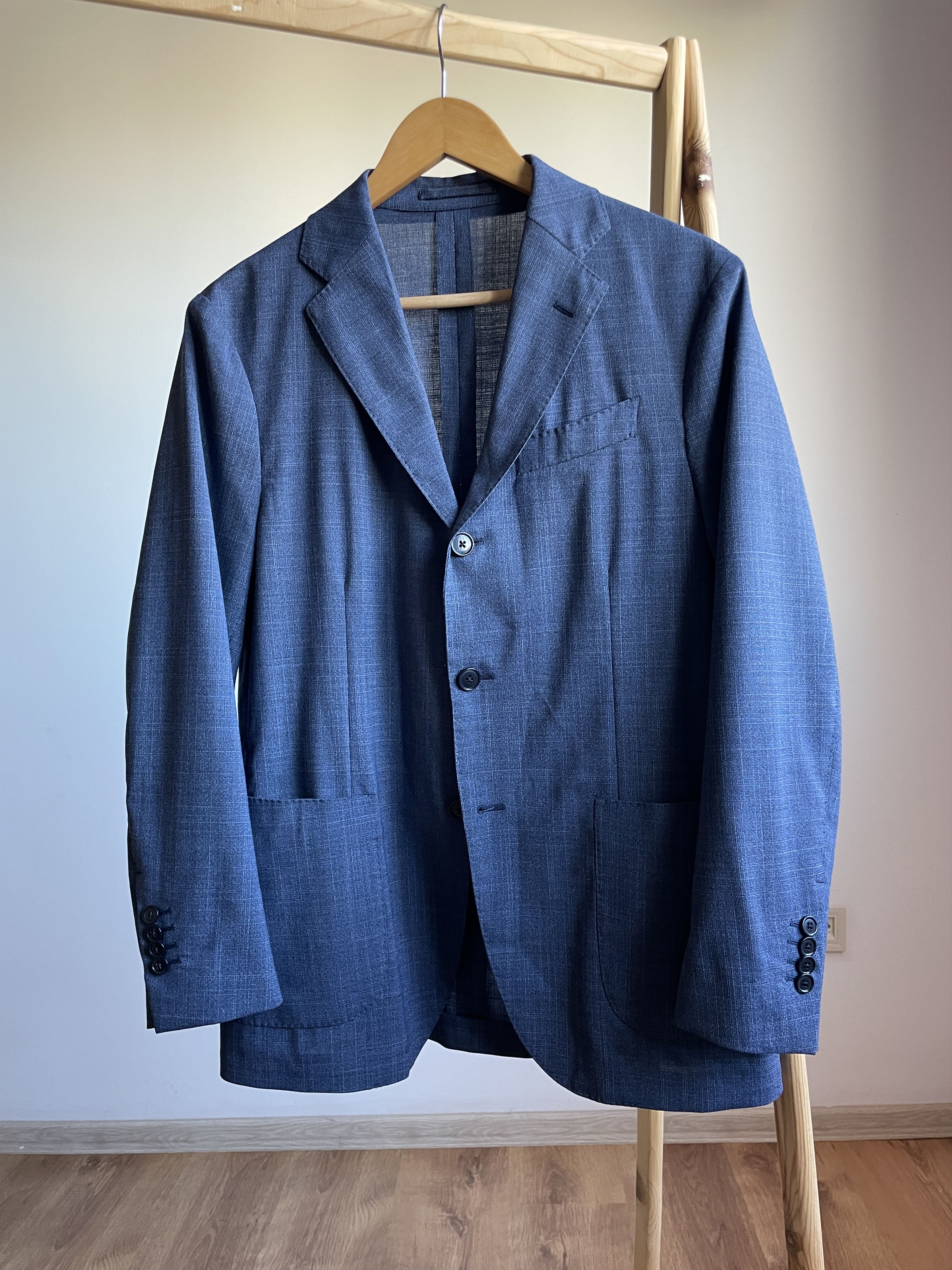 Lardini Lardini Easy Wear Check Wool Blend Unlined Blazer Size 38R - 1 Thumbnail