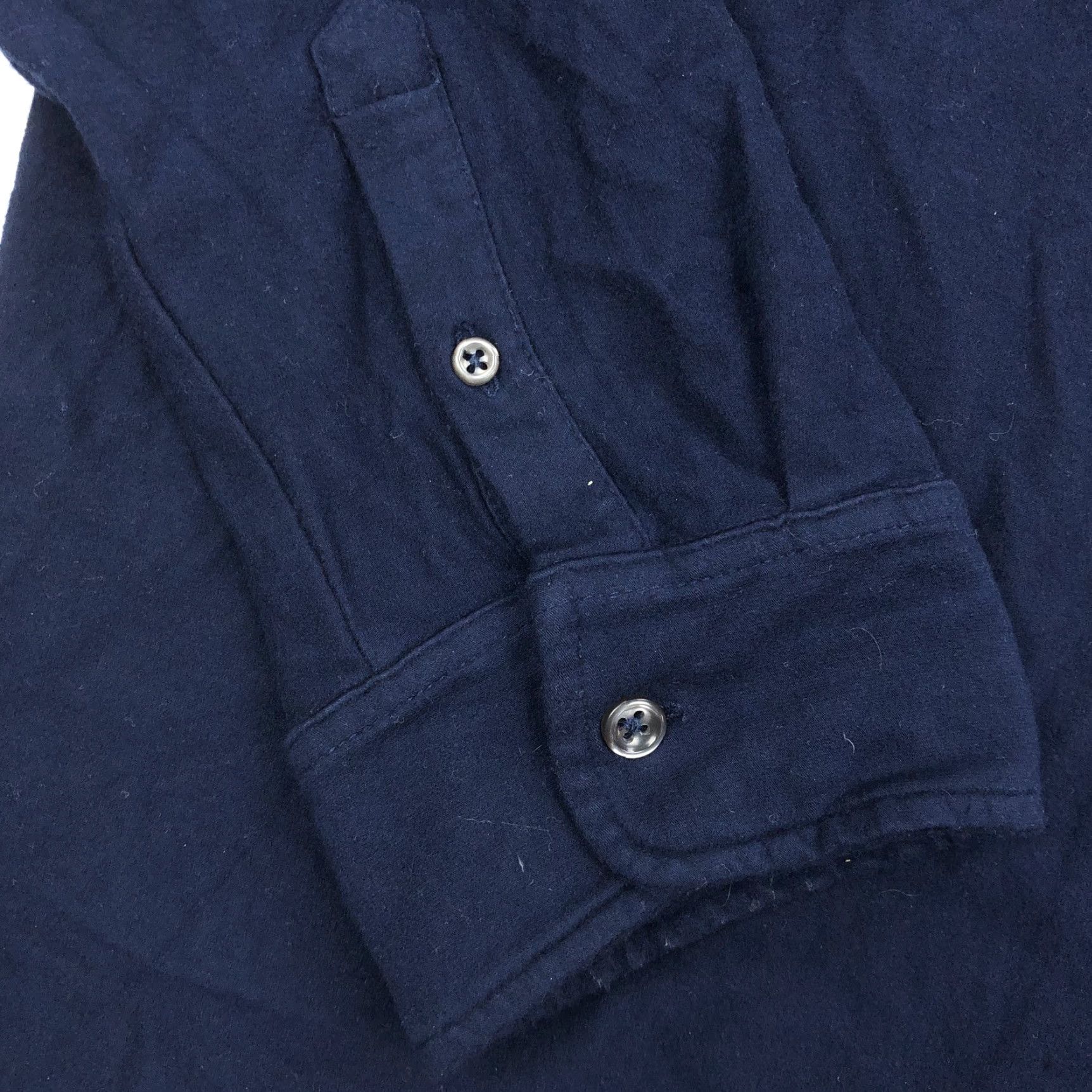 Polo Ralph Lauren Polo by Ralph Lauren Mens L Navy Blue Long Sleeve Rayon Viscose Blend Polo Shirt Size US L / EU 52-54 / 3 - 4 Thumbnail