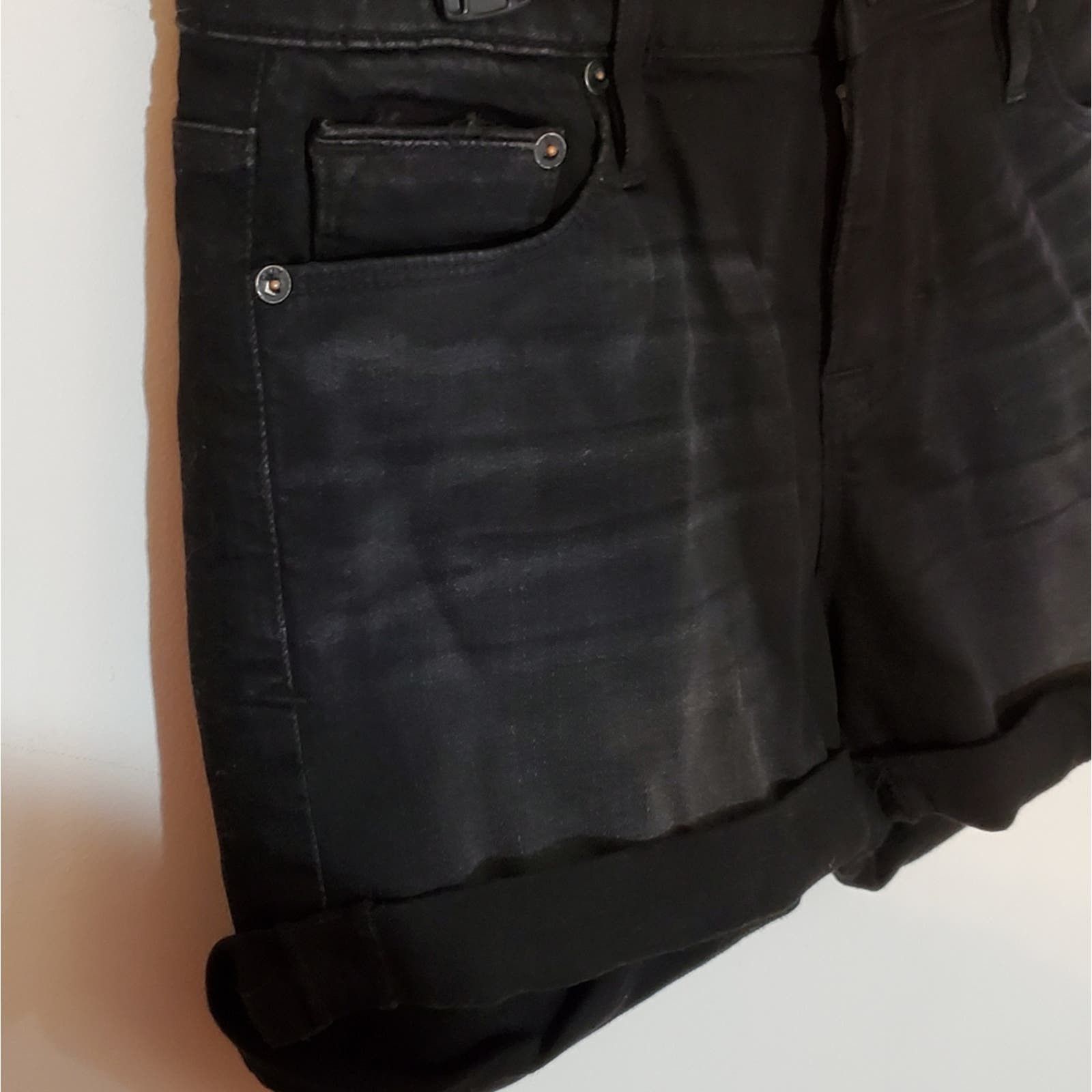 Cult Of Individuality Cult of Individuality Ex-lover Boyfriend Black Denim Shorts Size 26" / US 2 / IT 38 - 5 Thumbnail