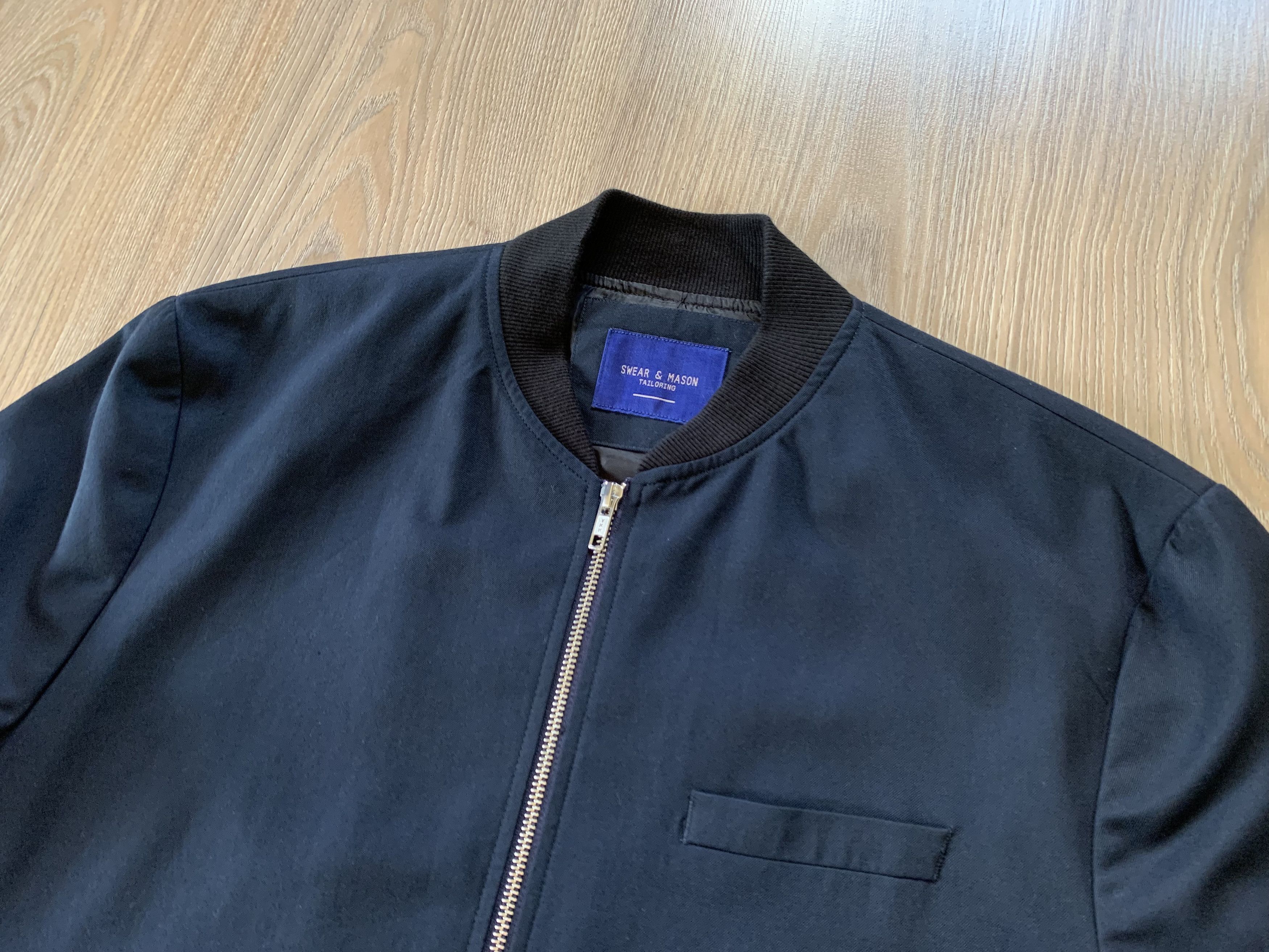 Designer Mens Classic Casual Bomber Swear & Mason Size US XXL / EU 58 / 5 - 4 Thumbnail