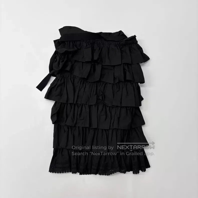 Comme des Garcons Comme Des Garcons size M Black tiered skirt Size 23" - 2 Thumbnail