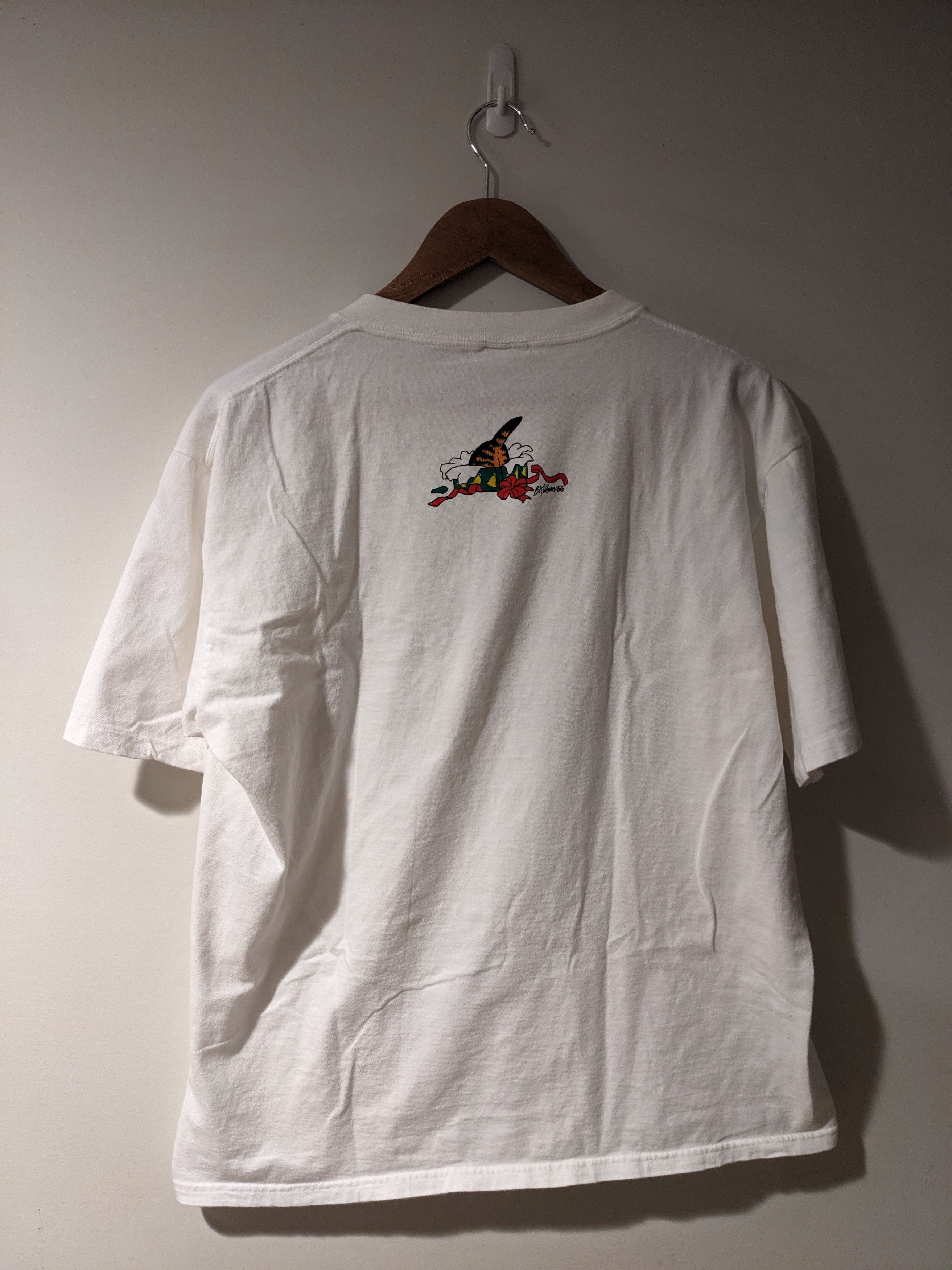 Cartoon Network × Vintage Vintage 90s Kilban Cat Cartoon Comic Merry Christmas T-Shirt Size US XL / EU 56 / 4 - 6 Thumbnail