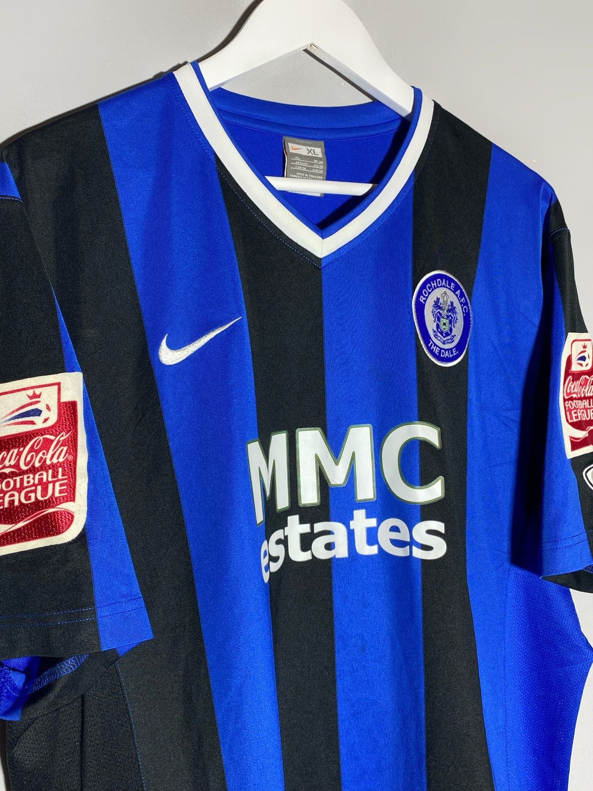Nike Nike A.F.C Rochdale Soccer Jersey Match Worn #20 Evans Size US XL / EU 56 / 4 - 3 Thumbnail