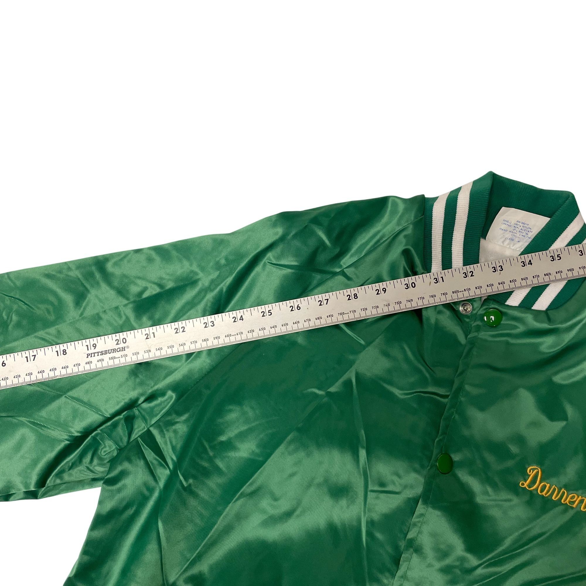 Other Vtg Westark USA SHINY Green Bomber AME 1989 SATIN Jacket Size US M / EU 48-50 / 2 - 8 Thumbnail