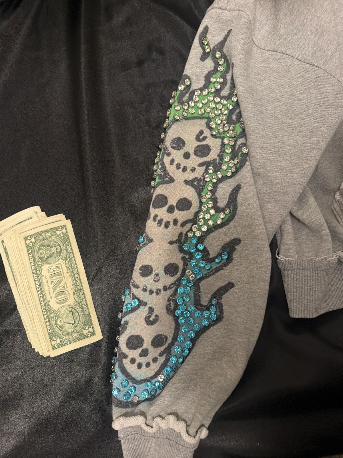 Other Grey Dead Flame Zipup Jacket Suckafree Size US L / EU 52-54 / 3 - 3 Thumbnail