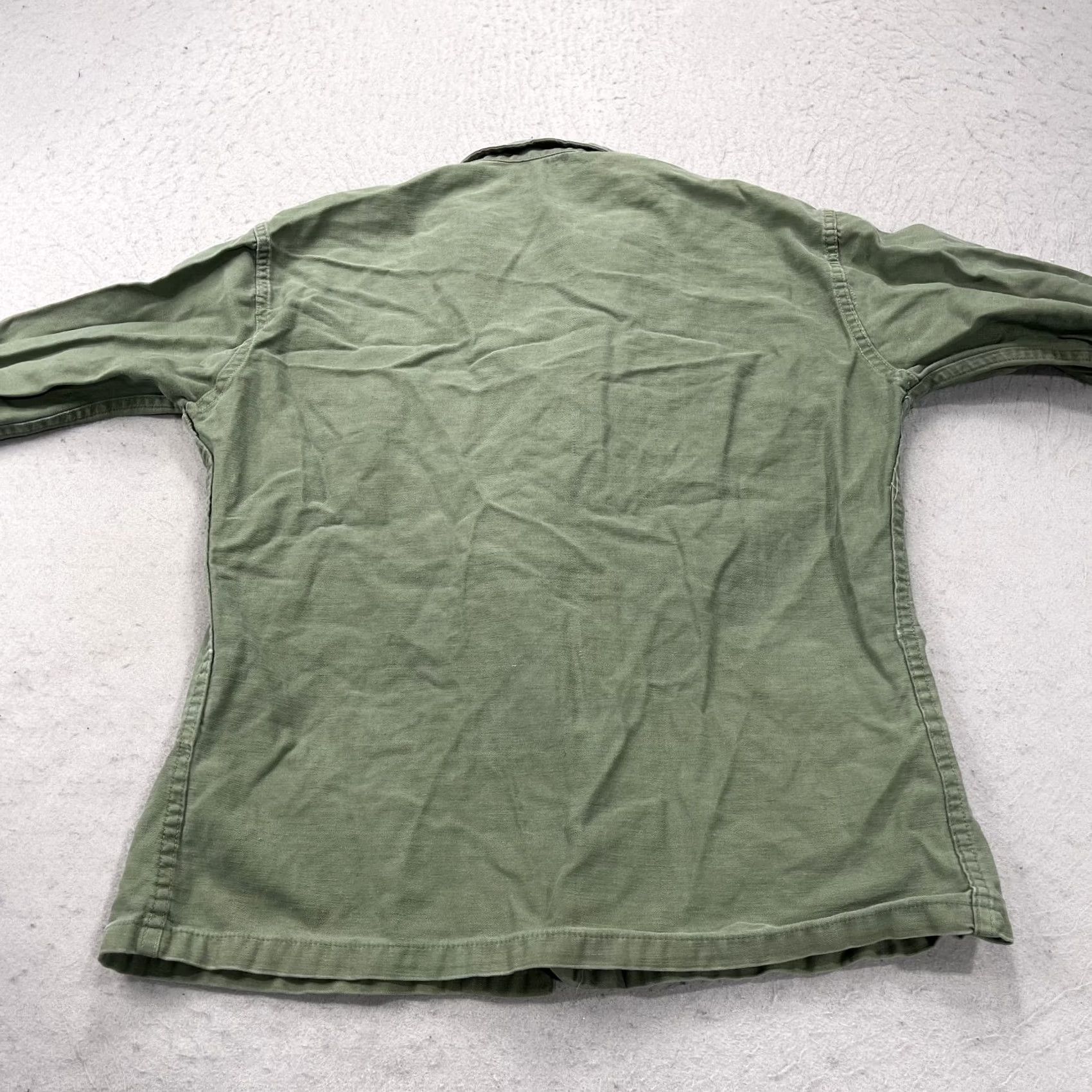 Vintage VINTAGE Green Cotton Sateen Military Fatigue Shirt Mens Medium Pohl 60s OG 107 Size US M / EU 48-50 / 2 - 7 Thumbnail