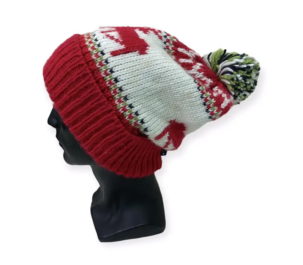 image of Navajo Design Bobble Beanie Hat, Men's