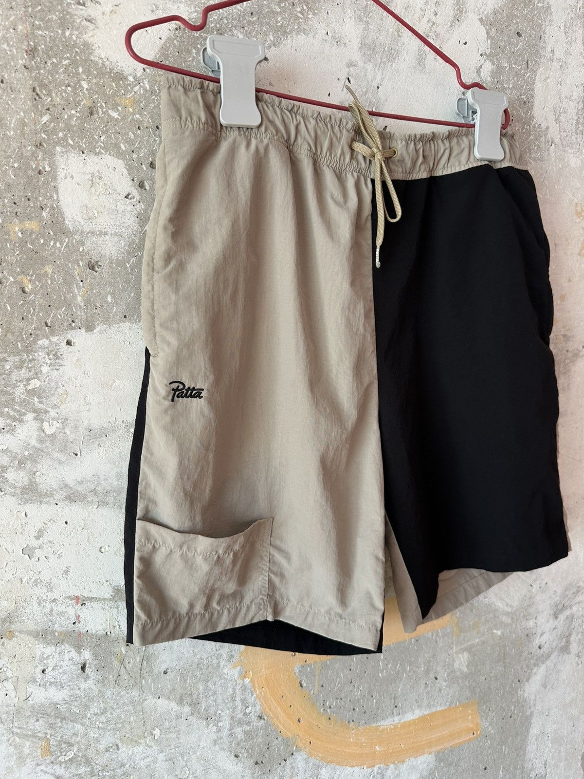 Patta Patta Double Colour Black Beige Swim Summer Shorts Size US 32 / EU 48 - 3 Thumbnail