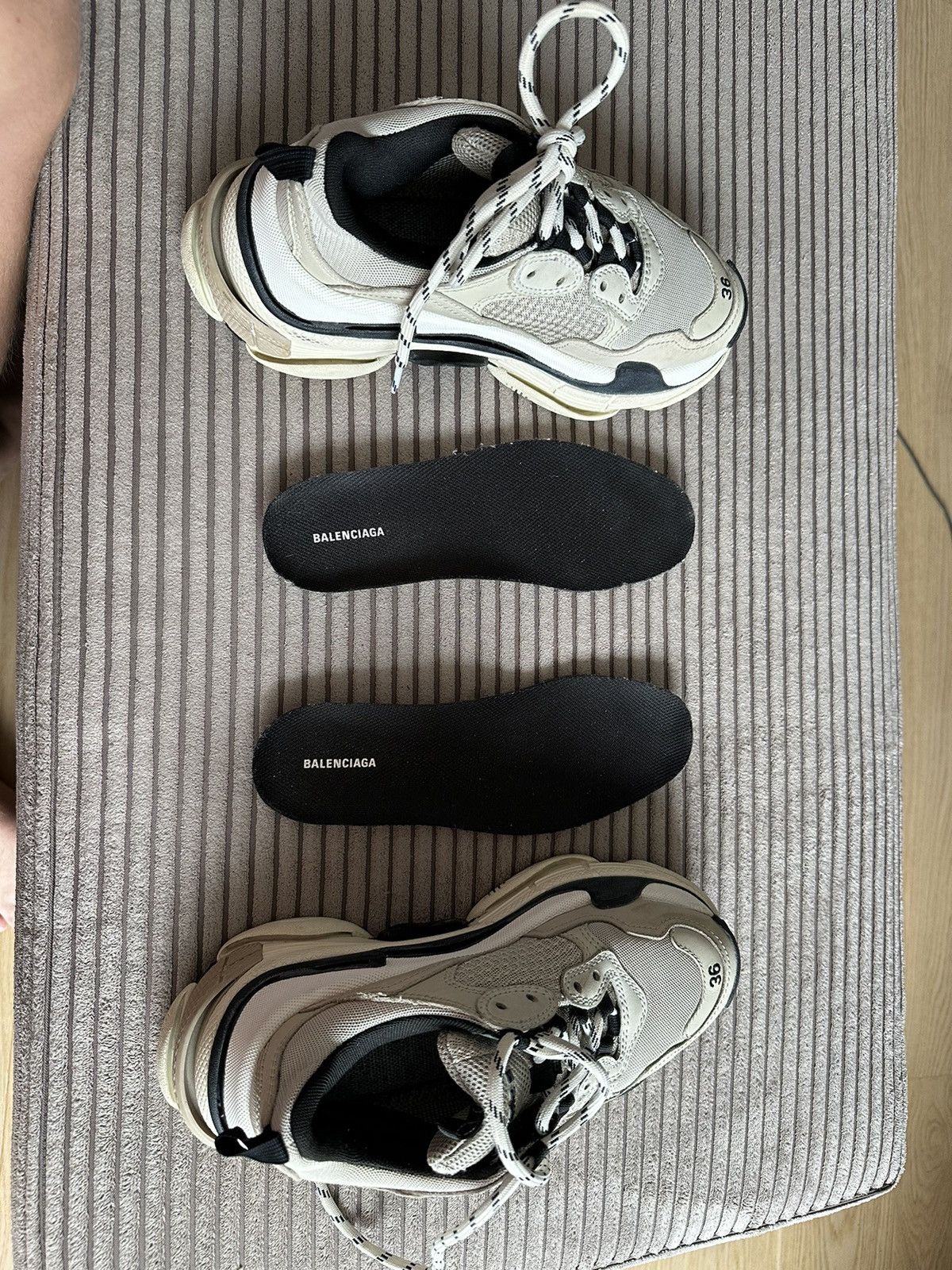 Balenciaga Balenciaga Triple S Cloth Trainers Size US 6 / IT 36 - 7 Thumbnail