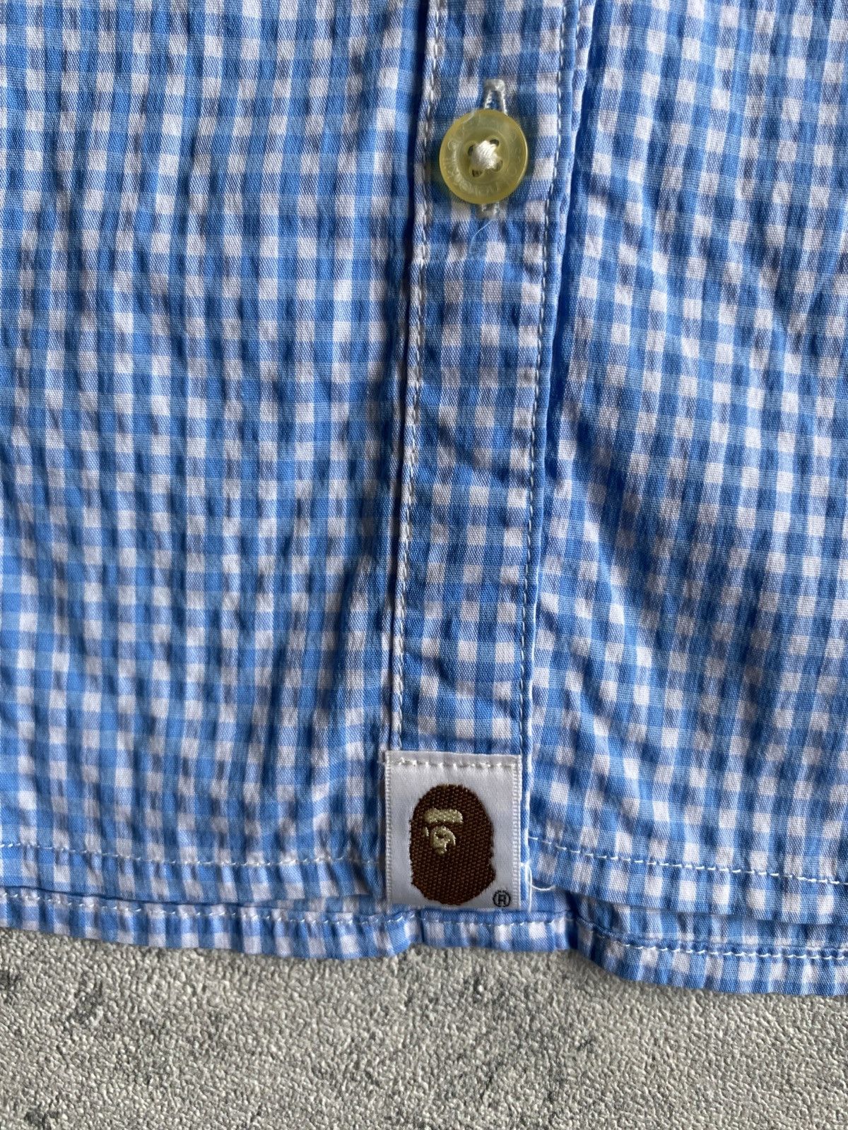Bape BAPE Blue Gingham Women Shirt Size S / US 4 / IT 40 - 7 Thumbnail