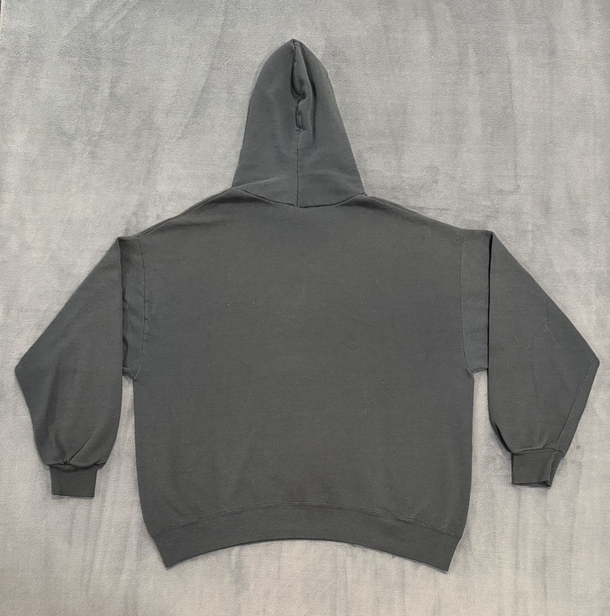 Jerzees Vintage 90s Jerzees Activewear Faded Black Blank Hoodie Size US XXL / EU 58 / 5 - 6 Thumbnail