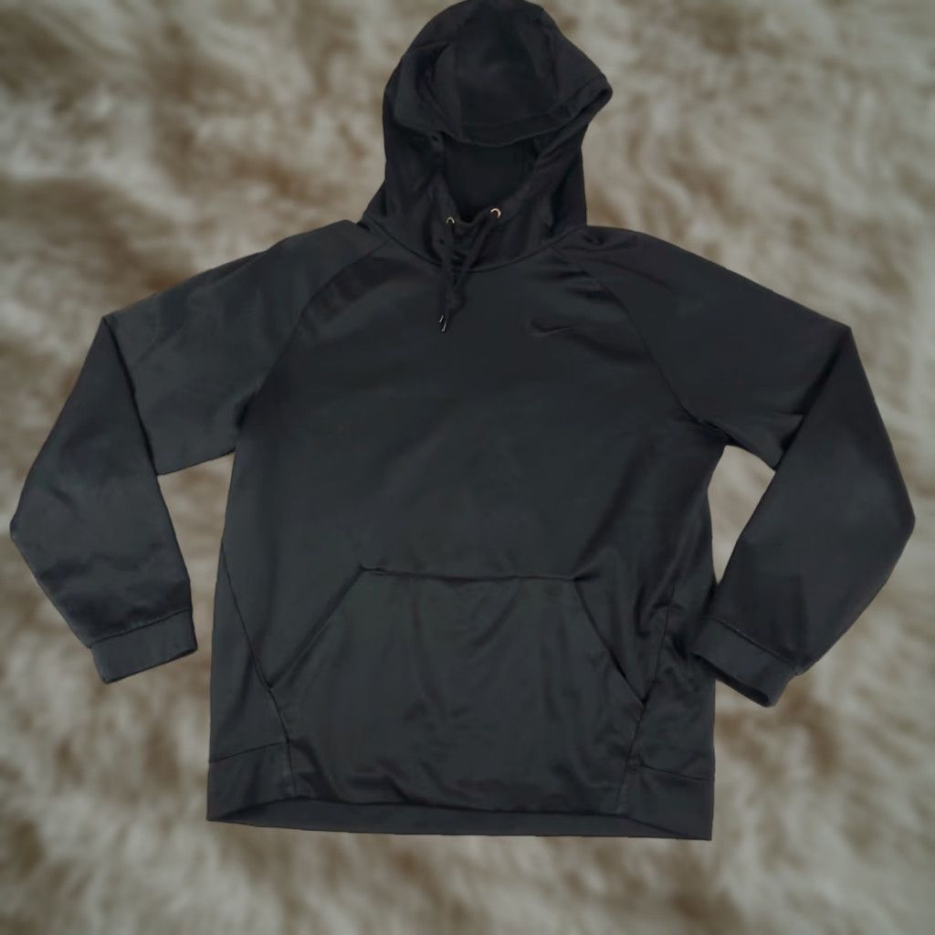 Nike Nike Mens Size M Black Swoosh Dri Fit Hoodie Pullover Sweatshirt Sweater Size US M / EU 48-50 / 2 - 1 Thumbnail