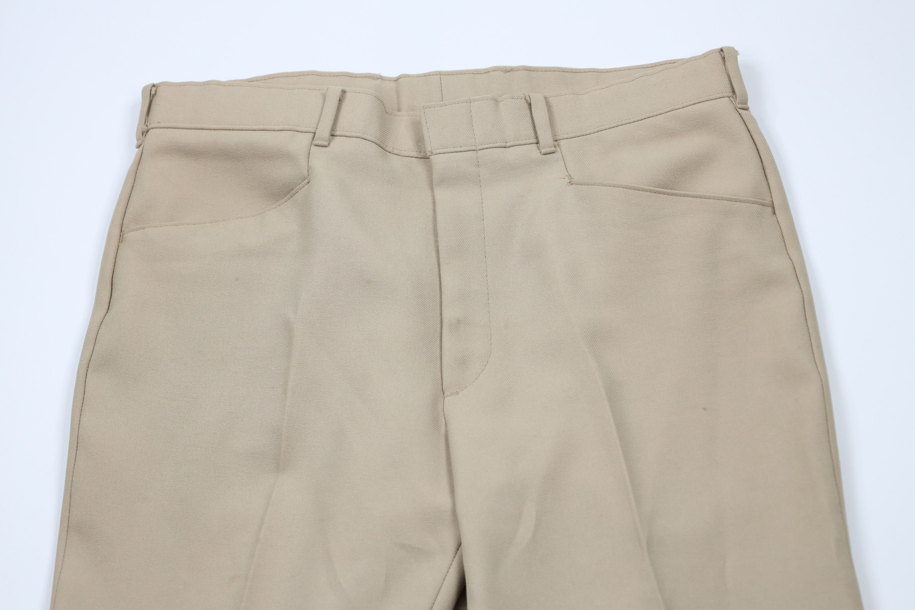 Levi's × Vintage Vintage 70s Levis Knit Wide Leg Bell Bottoms Chino Pants USA Size US 34 / EU 50 - 2 Thumbnail