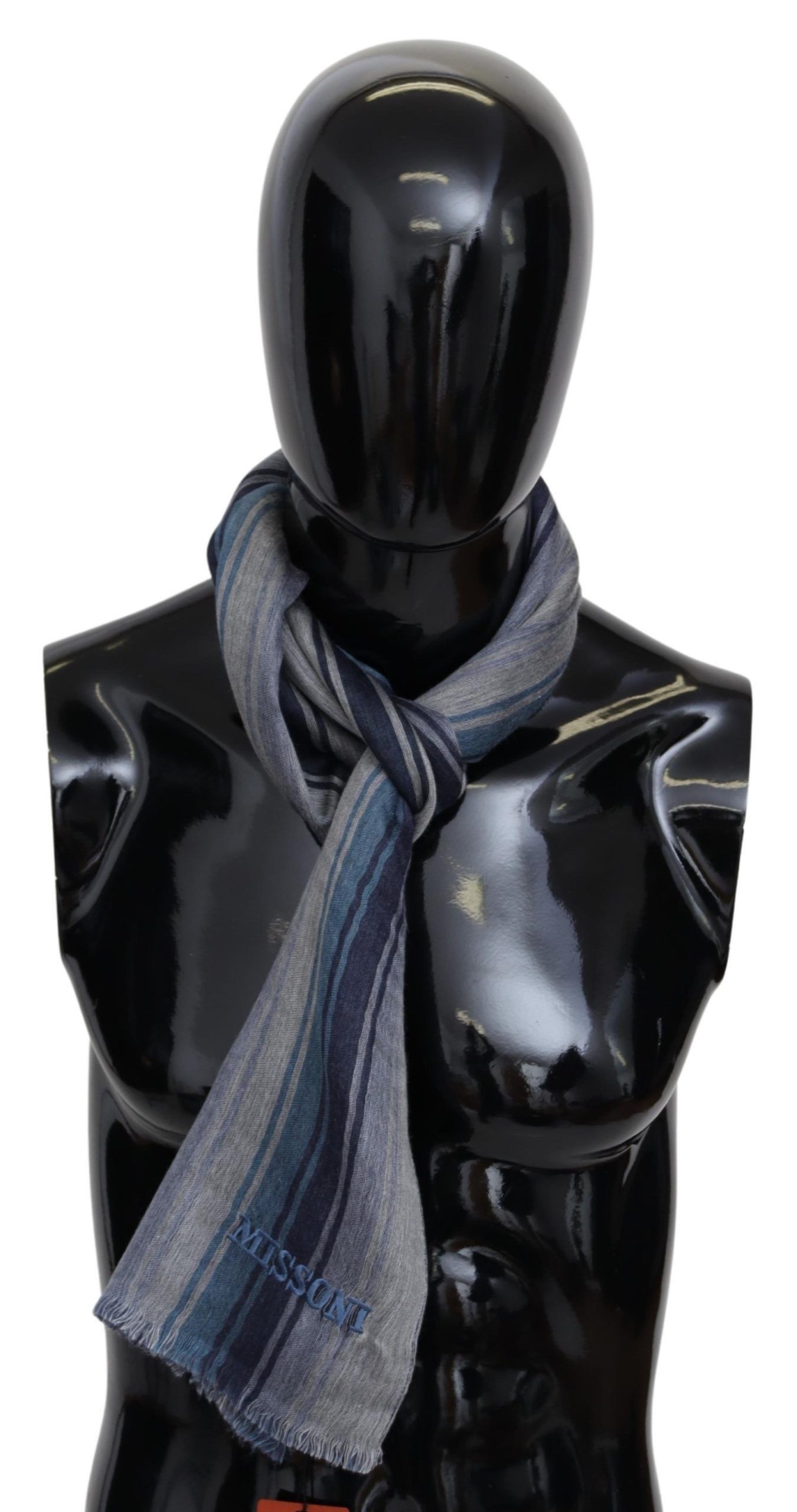 Missoni Elegant Multicolor Wool Scarf with Logo Men's Embroidery Size ONE SIZE - 1 Thumbnail