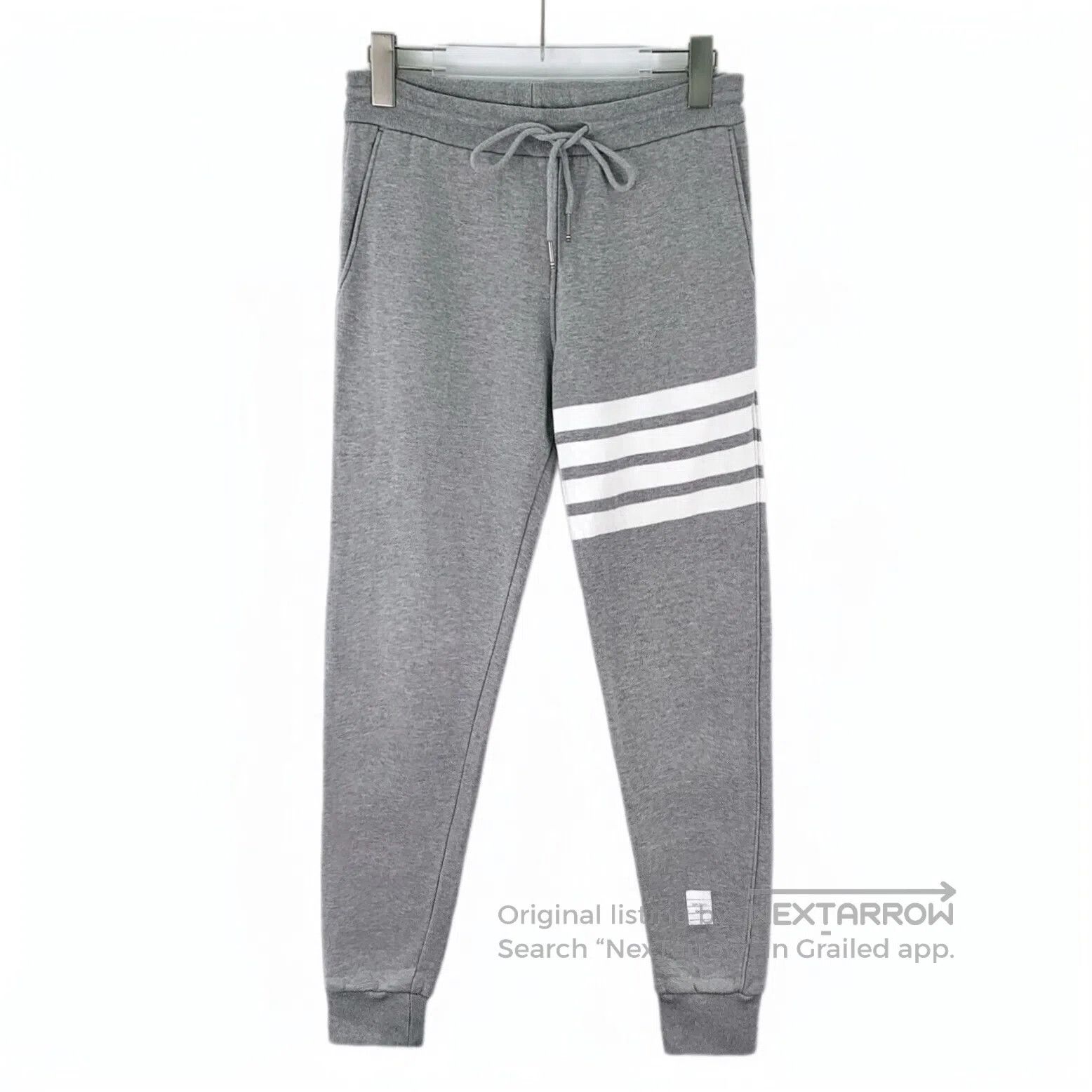 Thom Browne Thom Browne size M Gray classic four-stripe cotton drawstr Size US 38 / EU 54 - 1 Thumbnail