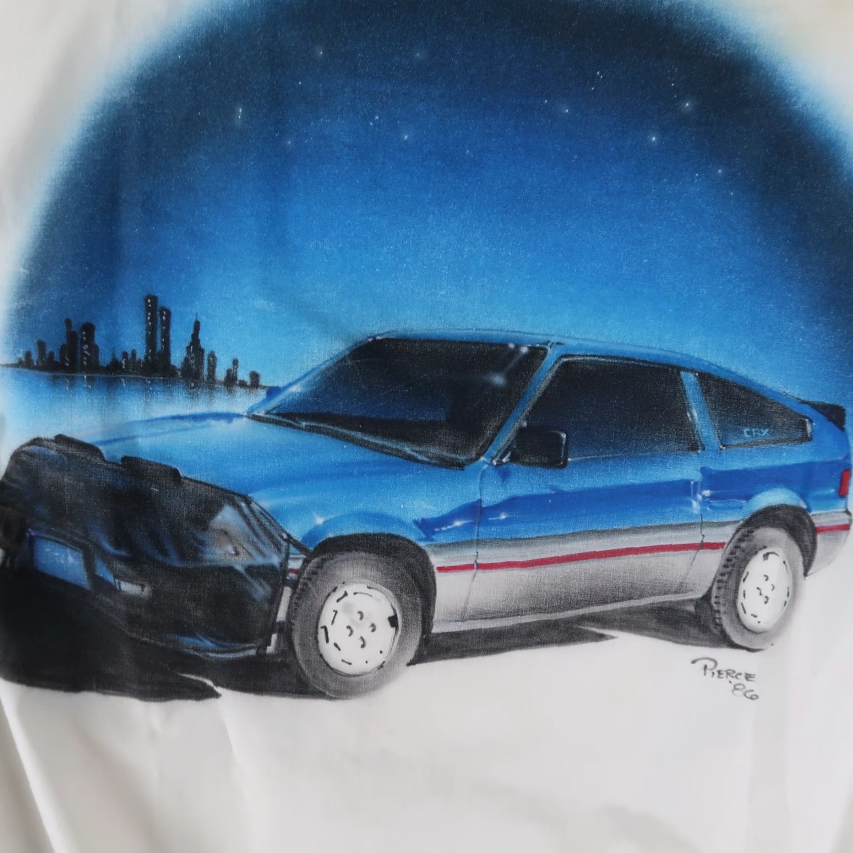 Honda VINTAGE Honda Air Brush CRX Racing Jacket Car JDM Size M Medium White 1980s Sportswear Mens Size US M / EU 48-50 / 2 - 3 Thumbnail