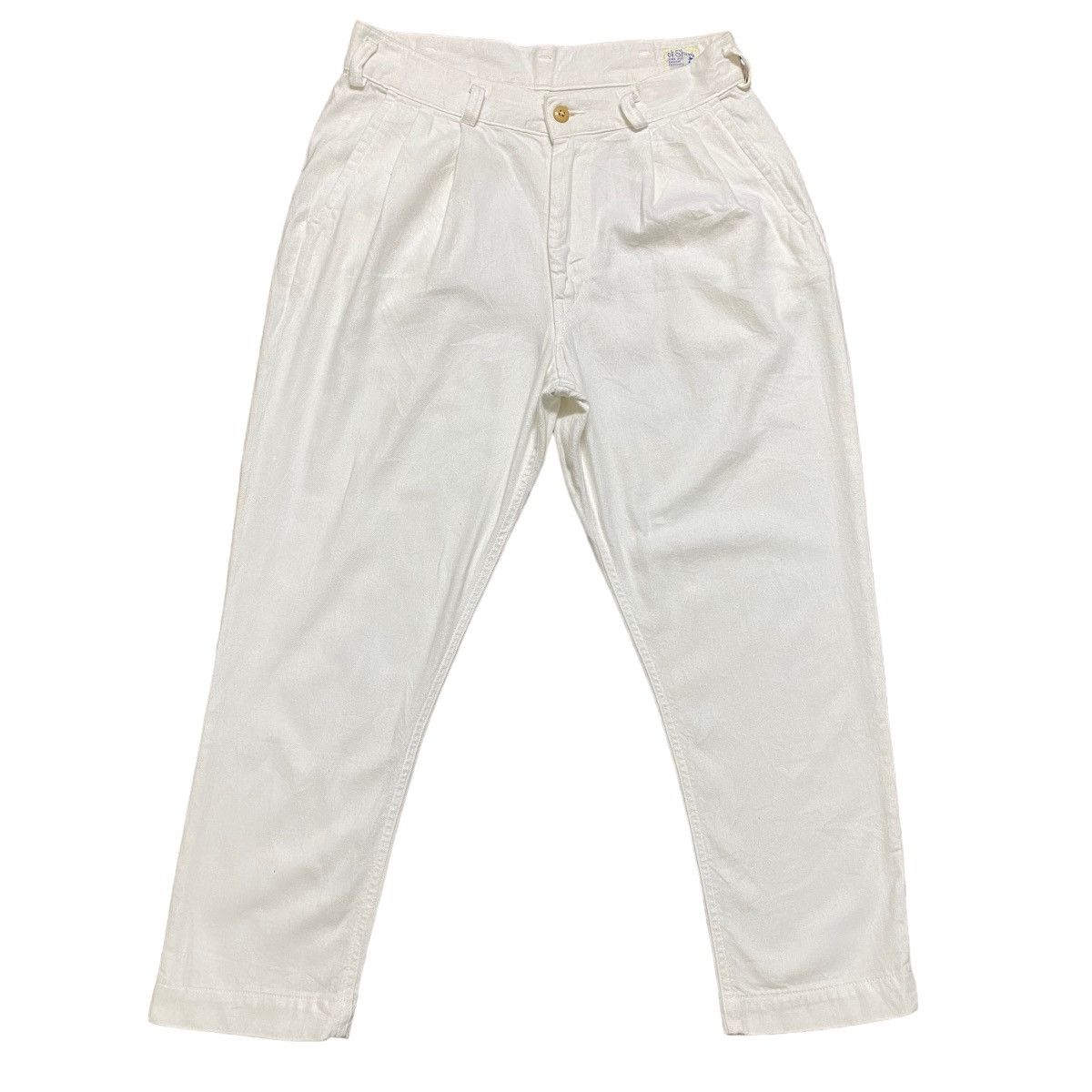 Orslow Orslow White Billy Cropped Pants Size US 29 - 3 Thumbnail