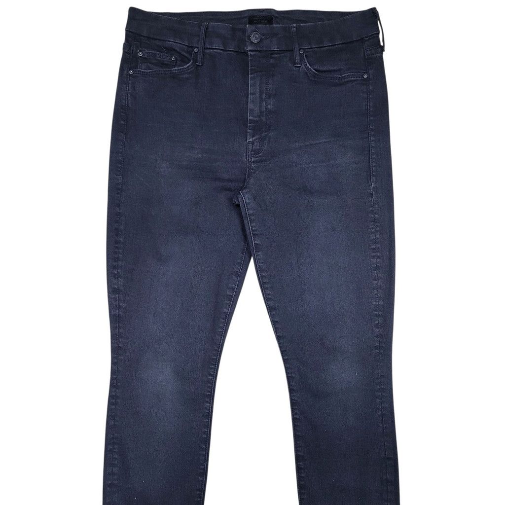 MOTHER Mother The Looker Ankle Fray Black Jeans 31 Women Inseam 28" Size 31" - 5 Thumbnail