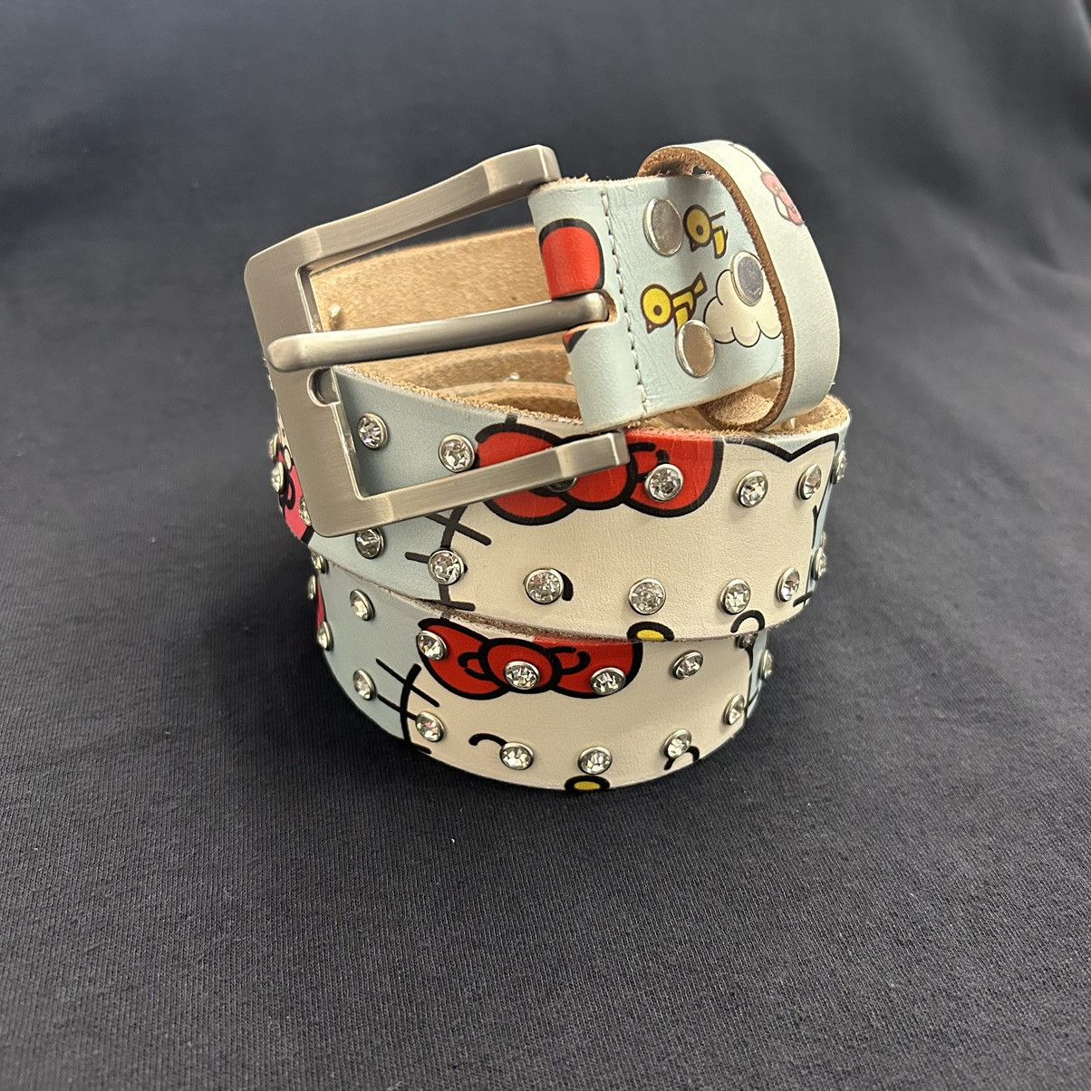 Other Leo Ryder “Kitty” Print rhinestone leather belt Size ONE SIZE - 7 Thumbnail