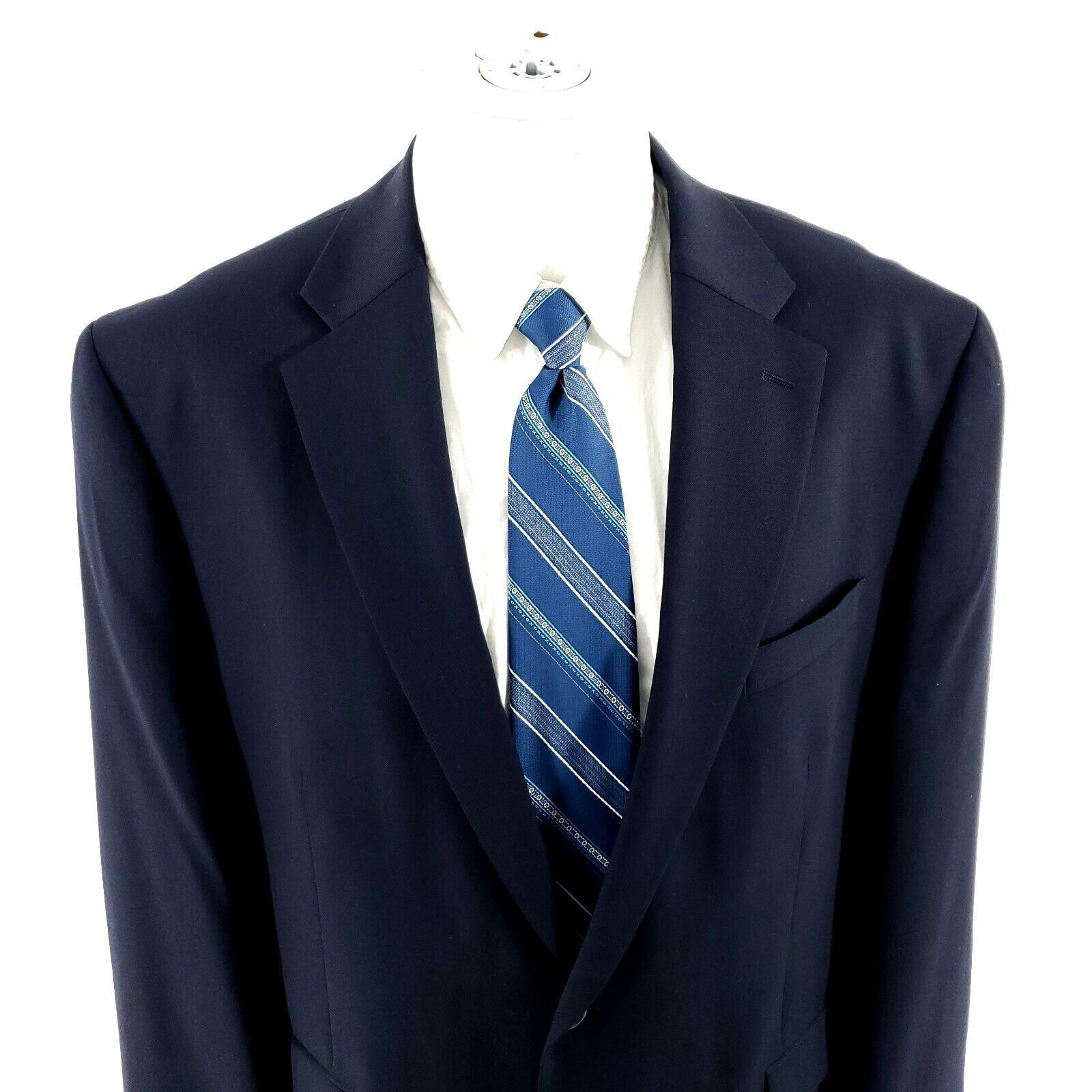Lauren Ralph Lauren Lauren Ralph Lauren Wool 2 Button Blazer 44R Or Slim 46R Blu Size 44R - 1 Thumbnail