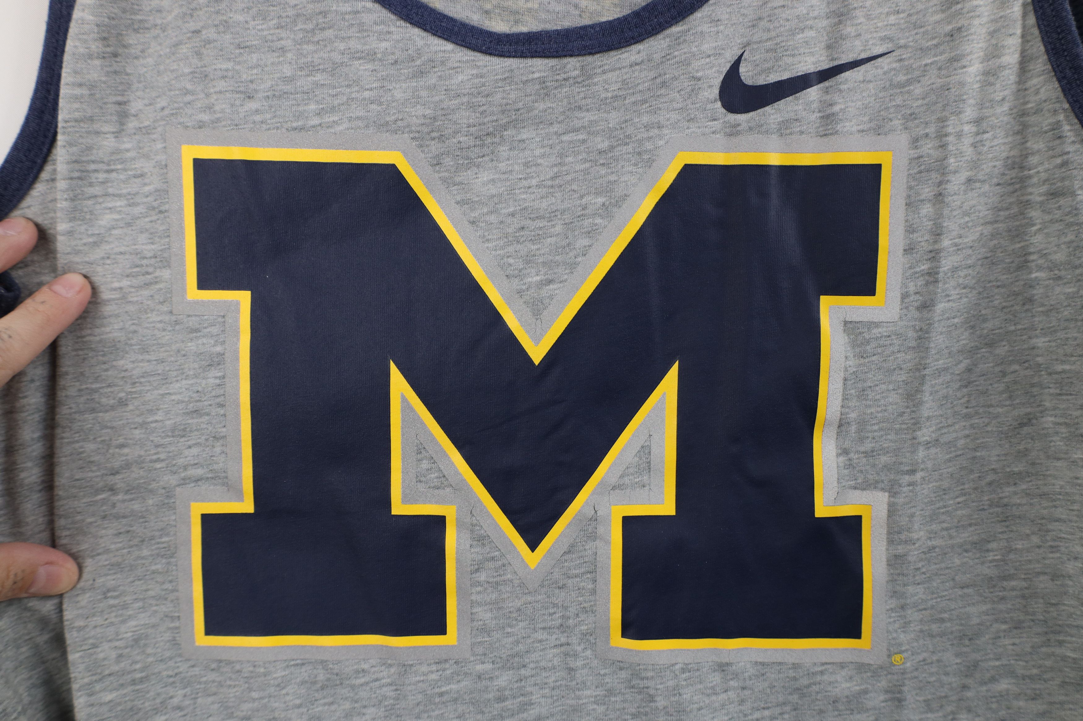 Nike Nike Block M University of Michigan Tank Top T-Shirt Size L / US 10 / IT 46 - 5 Thumbnail