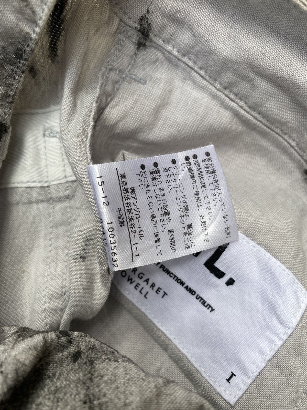 If Six Was Nine × Le Grande Bleu (L.G.B.) × Margaret Howell MHL Trompe l’oeil Painted Linen Trousers Gallery Dept Style Size US 29 - 10 Thumbnail