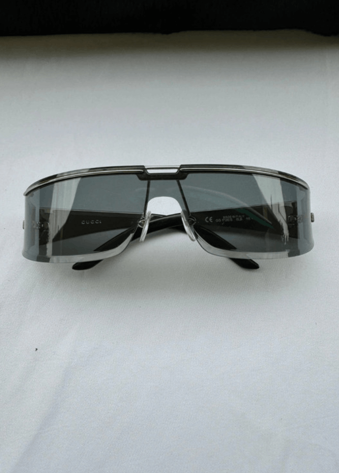Gucci Gucci Sunglasses Bamboo Mask Logo Shield GG Sport Vintage Size ONE SIZE - 2 Thumbnail