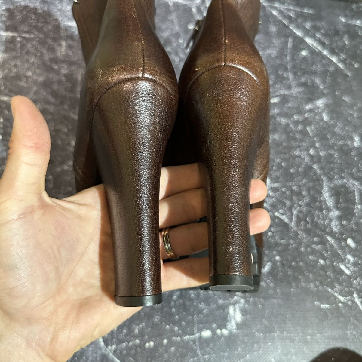 Prada PRADA women’s Leather Ankle Boots Size 39 Size US 9 / IT 39 - 12 Thumbnail