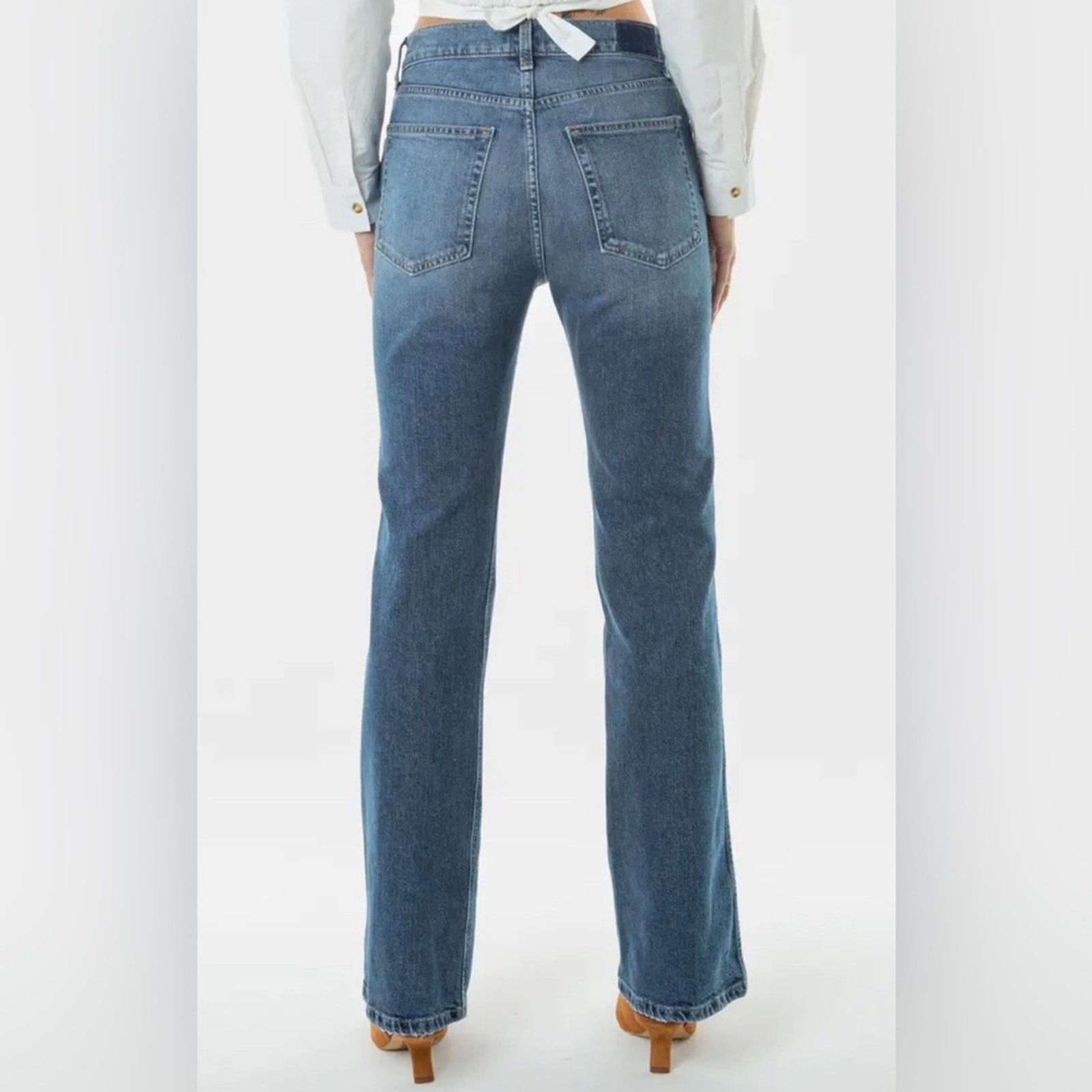 ETICA New Etica Denim Anya High Rise Modern Flare - 26 - $228 Size 26" / US 2 / IT 38 - 3 Thumbnail
