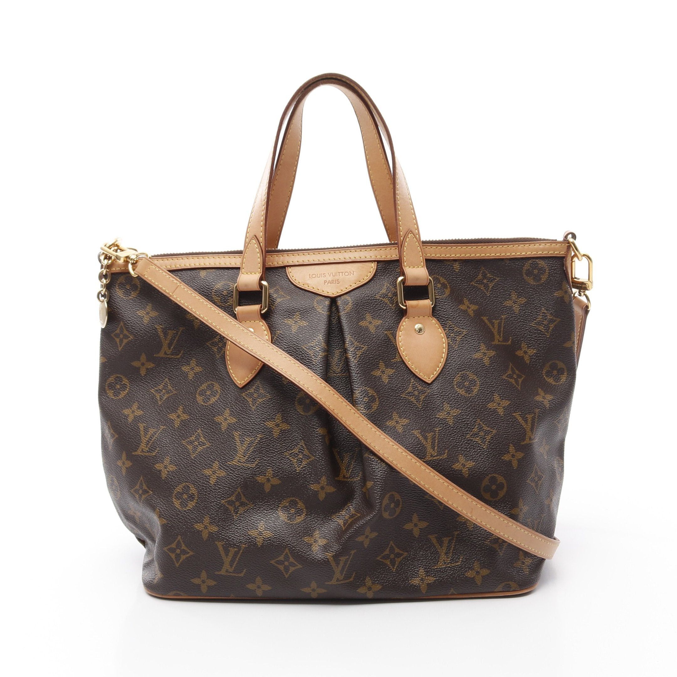 Louis Vuitton Louis Vuitton Palermo Pm Monogram Handbag Leather Brown Size ONE SIZE - 1 Thumbnail