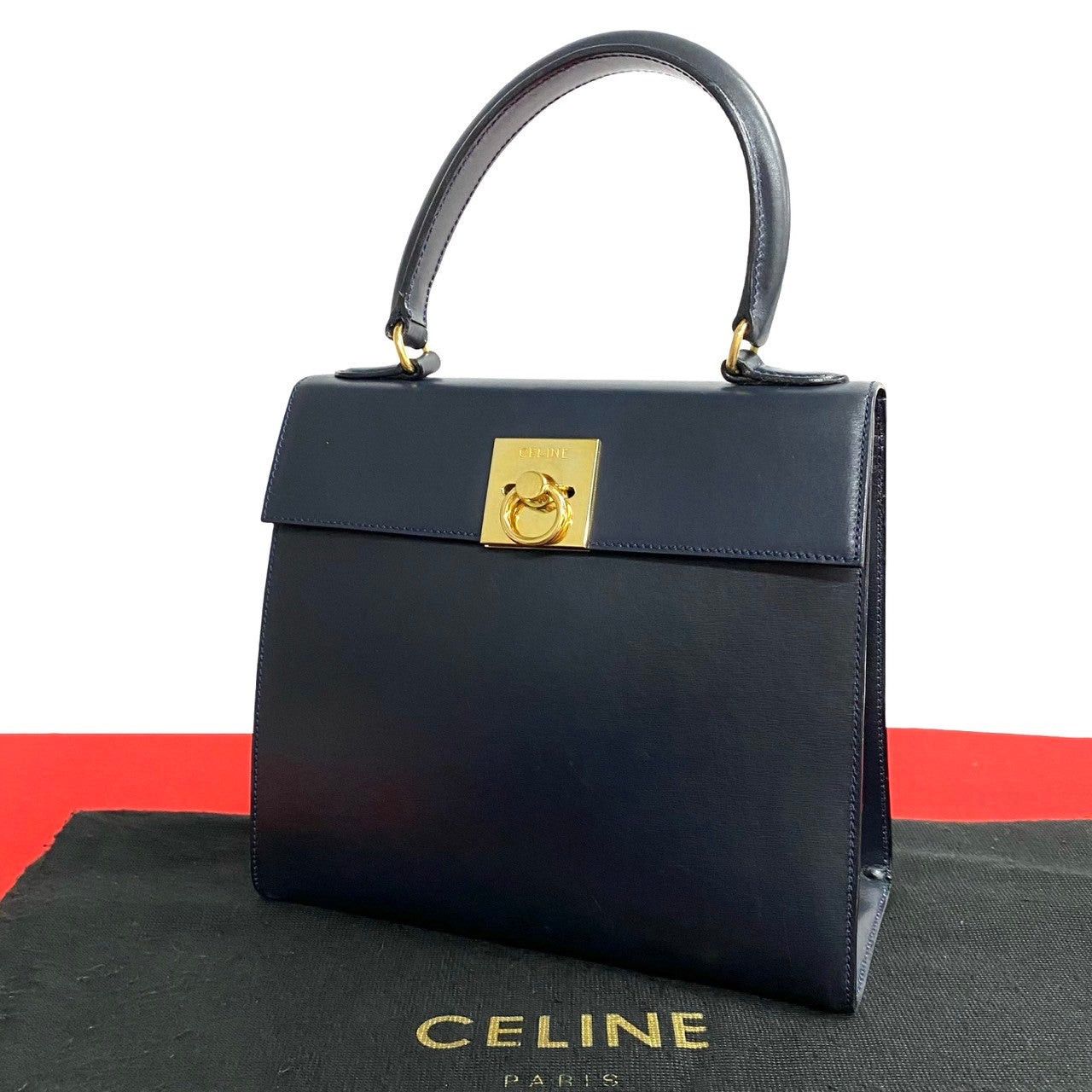 Celine Celine Handbag Blue Leather Size ONE SIZE - 1 Thumbnail