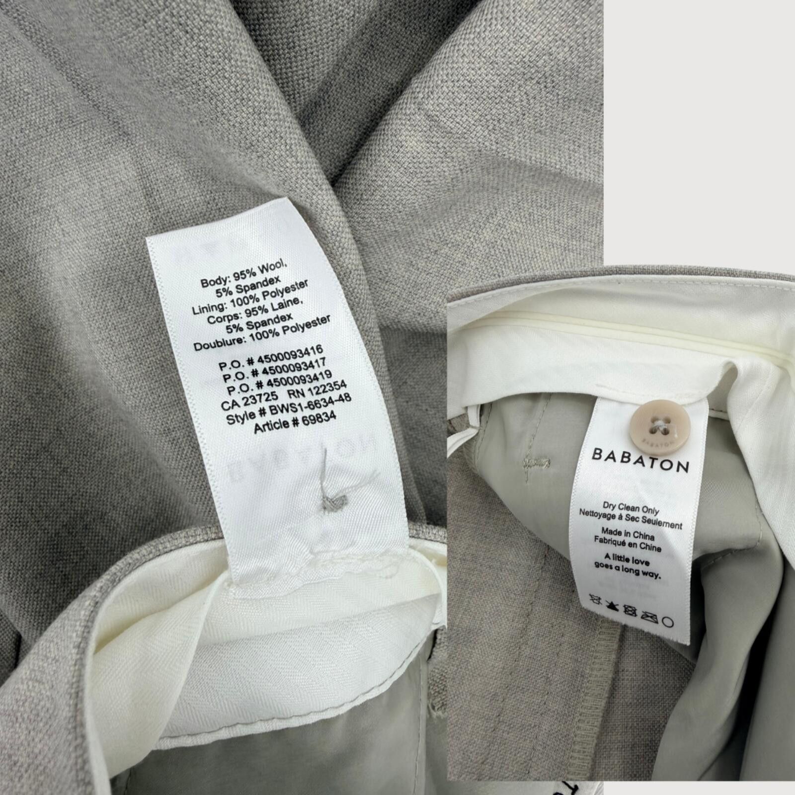Other Aritzia Babaton Agency Cropped Wool Pant Taupe Size 2 Size 26" / US 2 / IT 38 - 5 Thumbnail