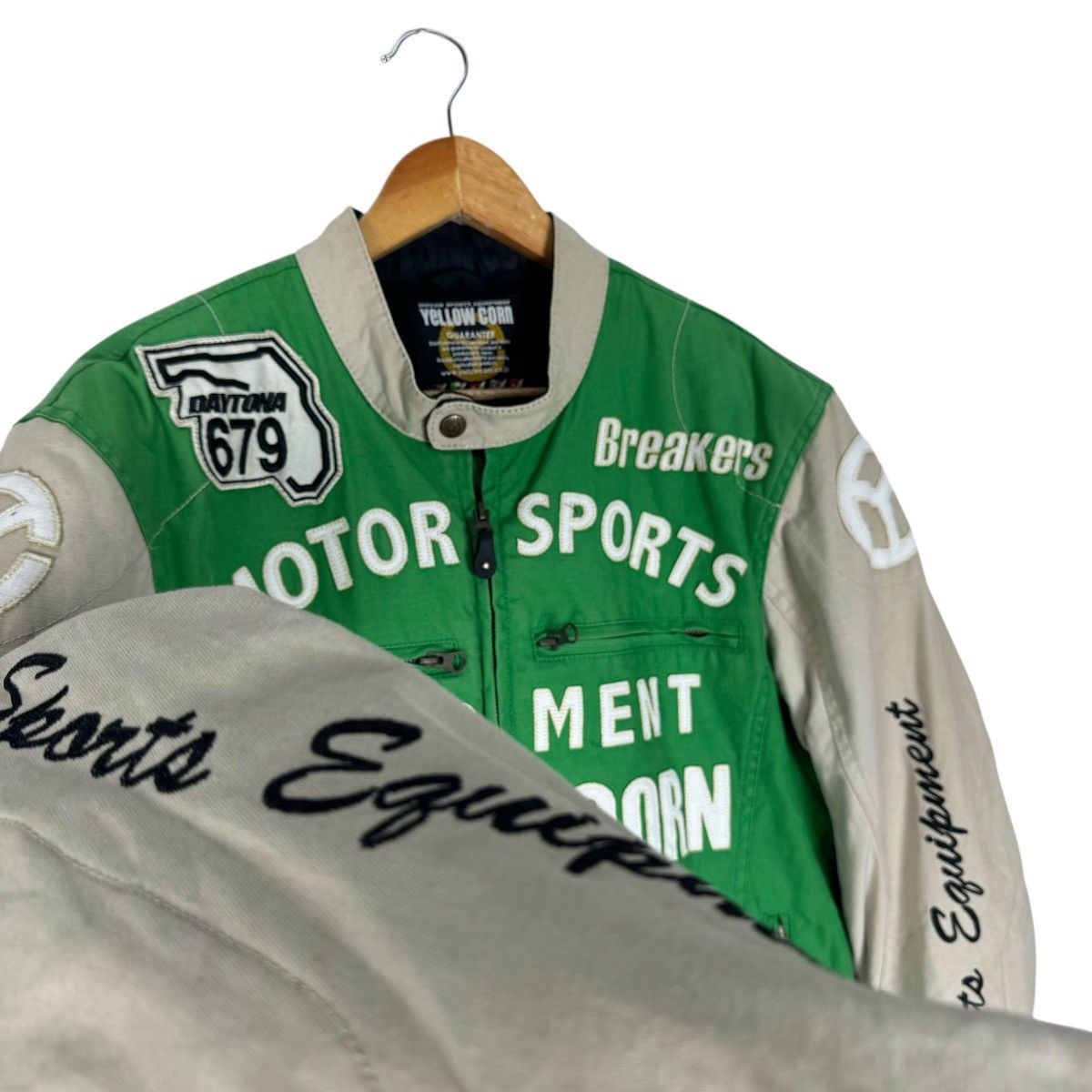 YELLOW CORN ☀️YELLOW CORN DAYTONA PADDING RACING TEAM JACKET Size US L / EU 52-54 / 3 - 5 Thumbnail
