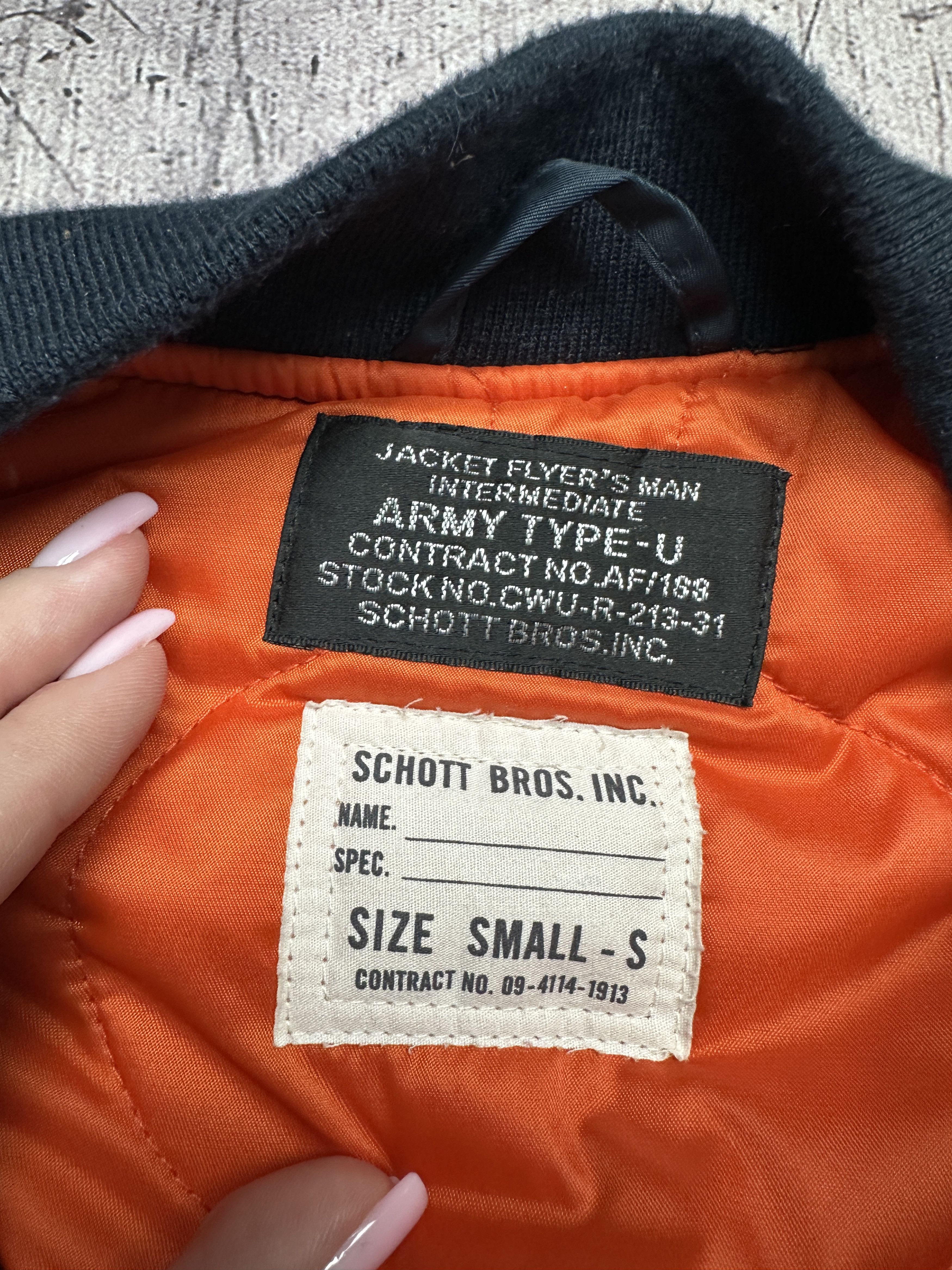 Schott Vintage Mens Ma1 Bomber Jacket
