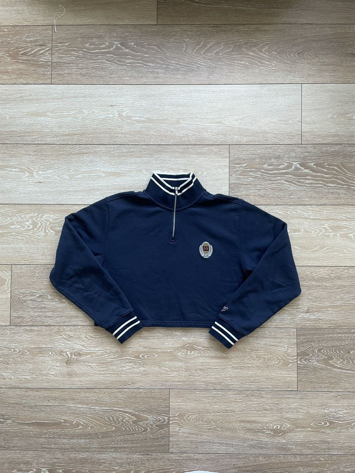 Kith × Wilson Kith x Wilson Cropped Quarter Zip Up Pullover Women's Small Size S / US 4 / IT 40 - 2 Thumbnail