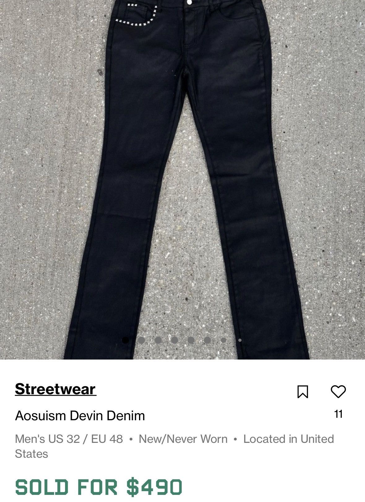 Other Aosuism Devin Denim Size US 32 / EU 48 - 22 Thumbnail