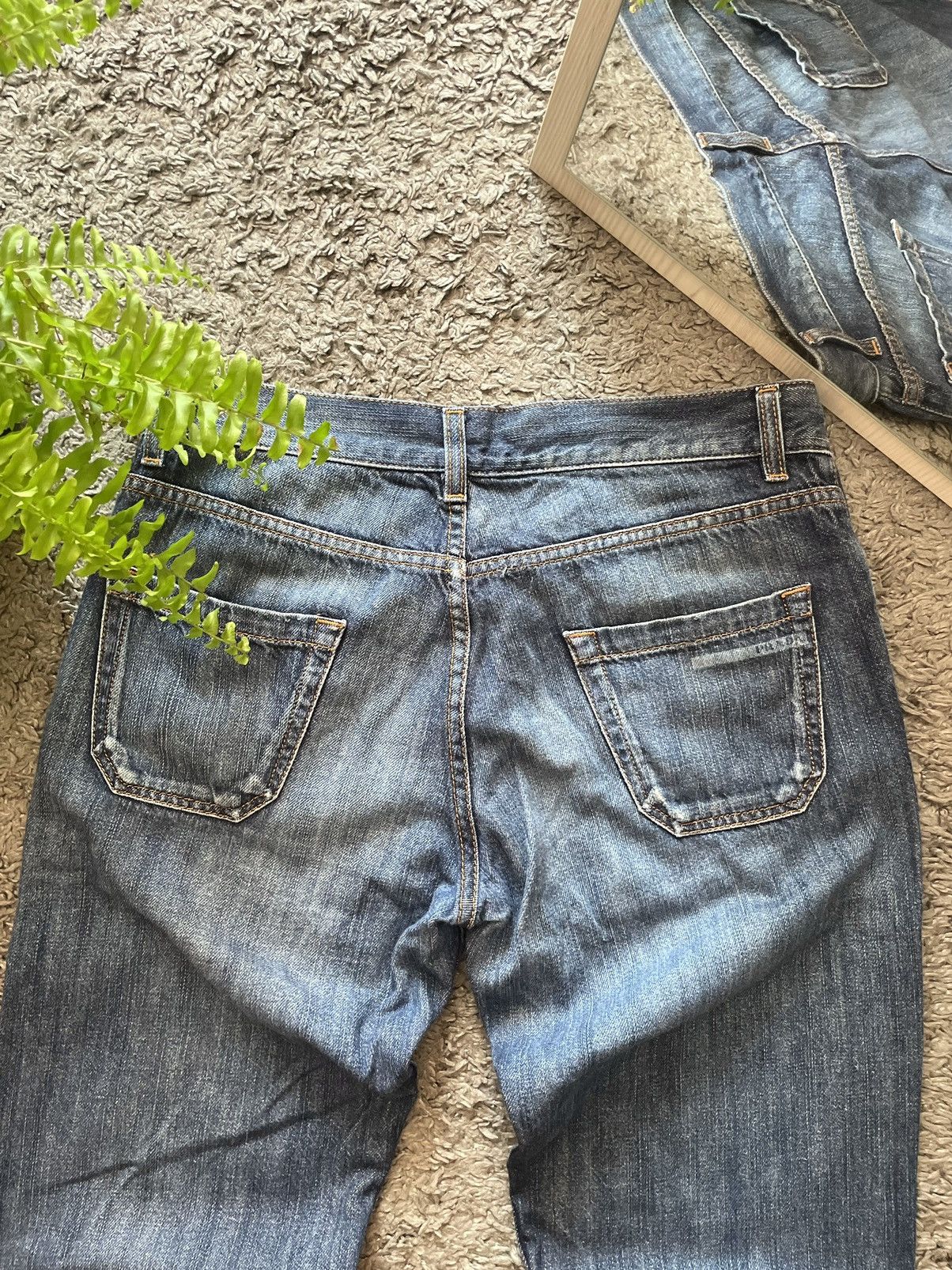 Prada × Vintage Prada Milano Jeans Denim Vintage Streetwear Logo Y2k Rare Size US 30 / EU 46 - 14 Thumbnail