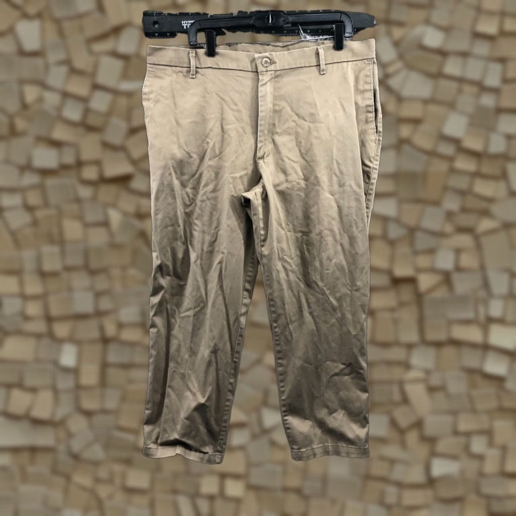 Vintage Unbranded Khaki Pants 40x29 Mens Regular Beige 5-Pocket Belt Loops Cotton Blend Jeans Style Modern American Classic N/A Size US 40 / EU 56 - 1 Thumbnail