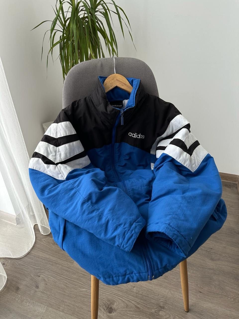 Adidas × Vintage Vintage Adidas Retro Blue 90’s Distressed Jacket Size US L / EU 52-54 / 3 - 12 Thumbnail