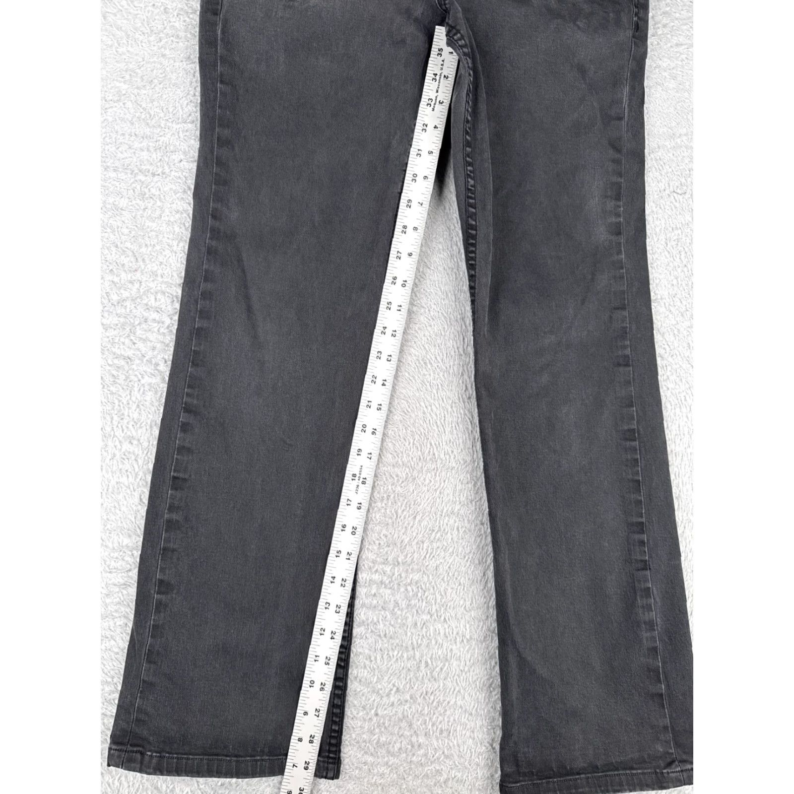 Denime VINTAGE Christopher Blue Jeans Women 10 Flared Denim Pants Black Cotton Blend Stretch Inseam 30 in Size 32" / US 10 / IT 46 - 7 Thumbnail