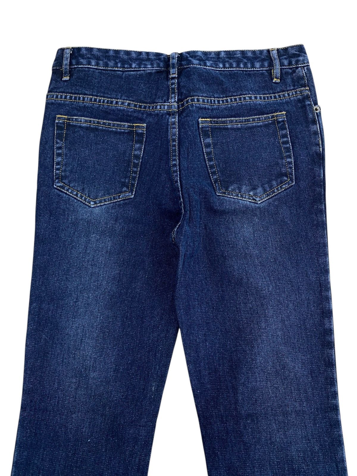 Other Japanese Brand Dark Wash Ripped Style Flare Jeans Size US 30 / EU 46 - 4 Thumbnail